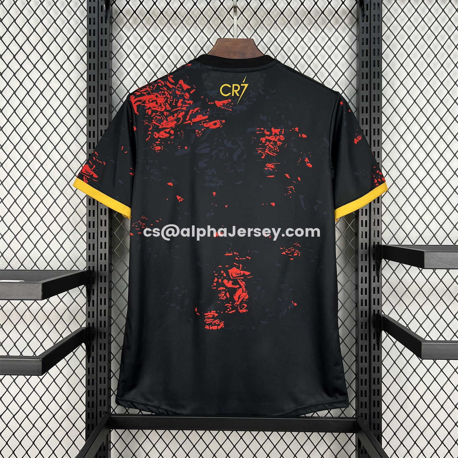 AJ-AlphaJersey-Portugal 2026 Black With Red Accents Special Jersey - Fans Version