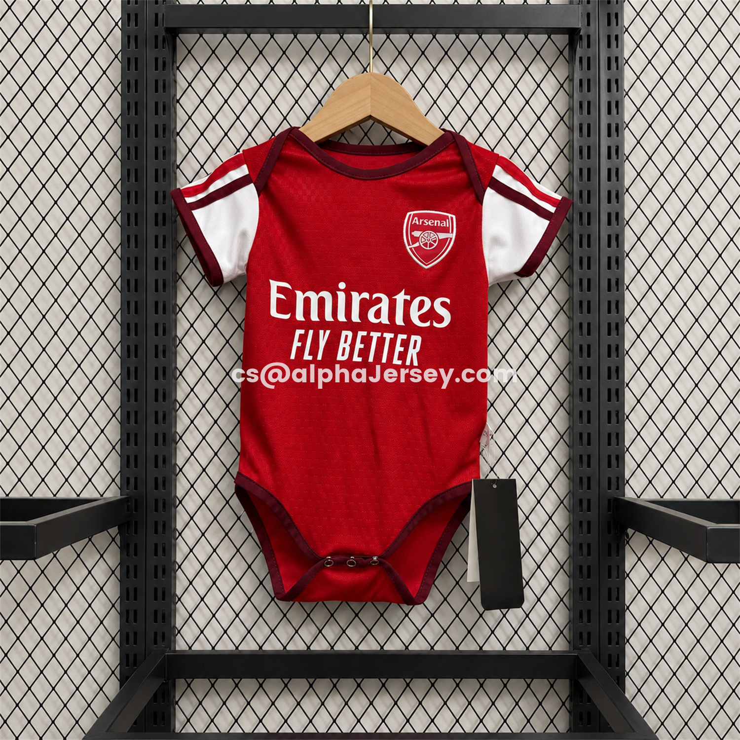 AJ-AlphaJersey-Arsenal 26-27 Home Baby Crawling Suit