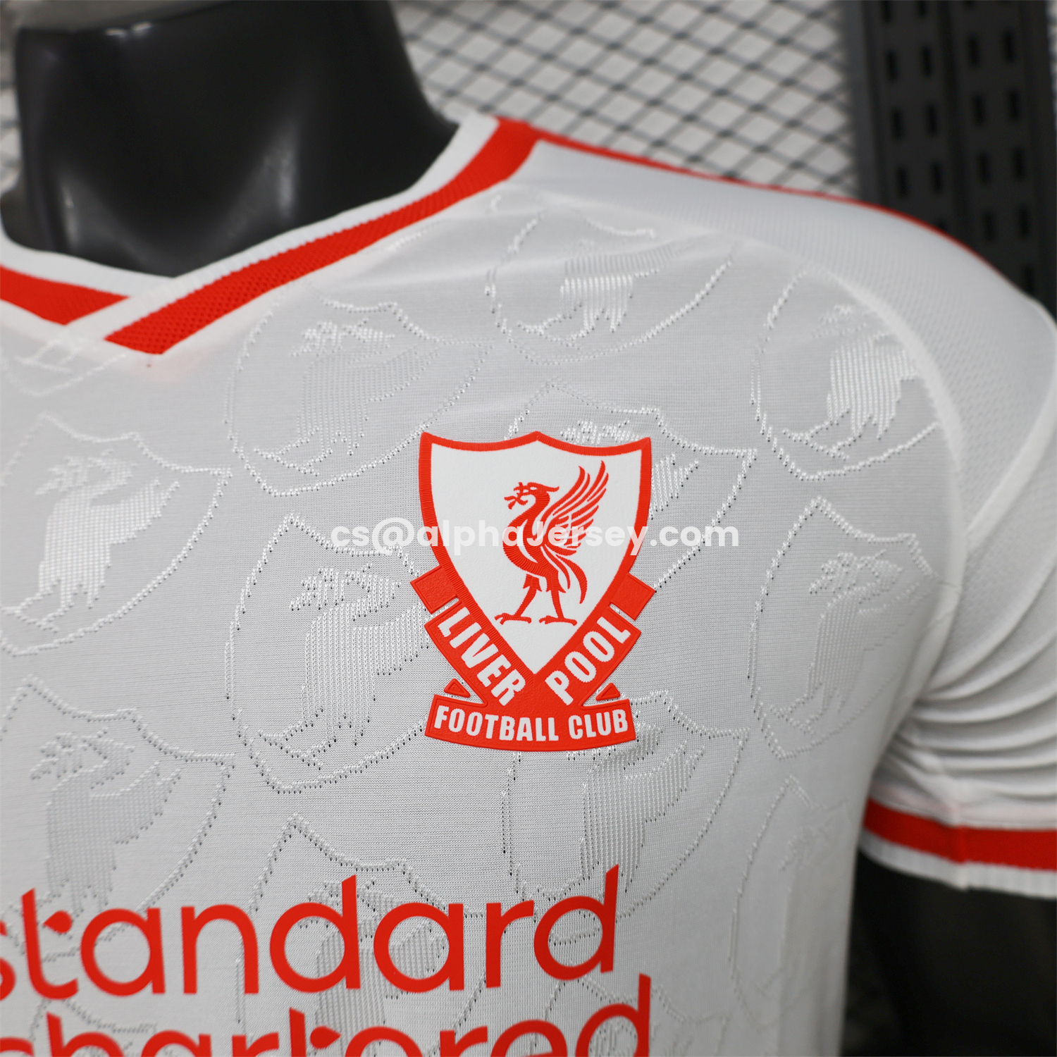 AJ-AlphaJersey-Liver.pool 26-27 Casual White With Faint Logos Jersey - Player Version