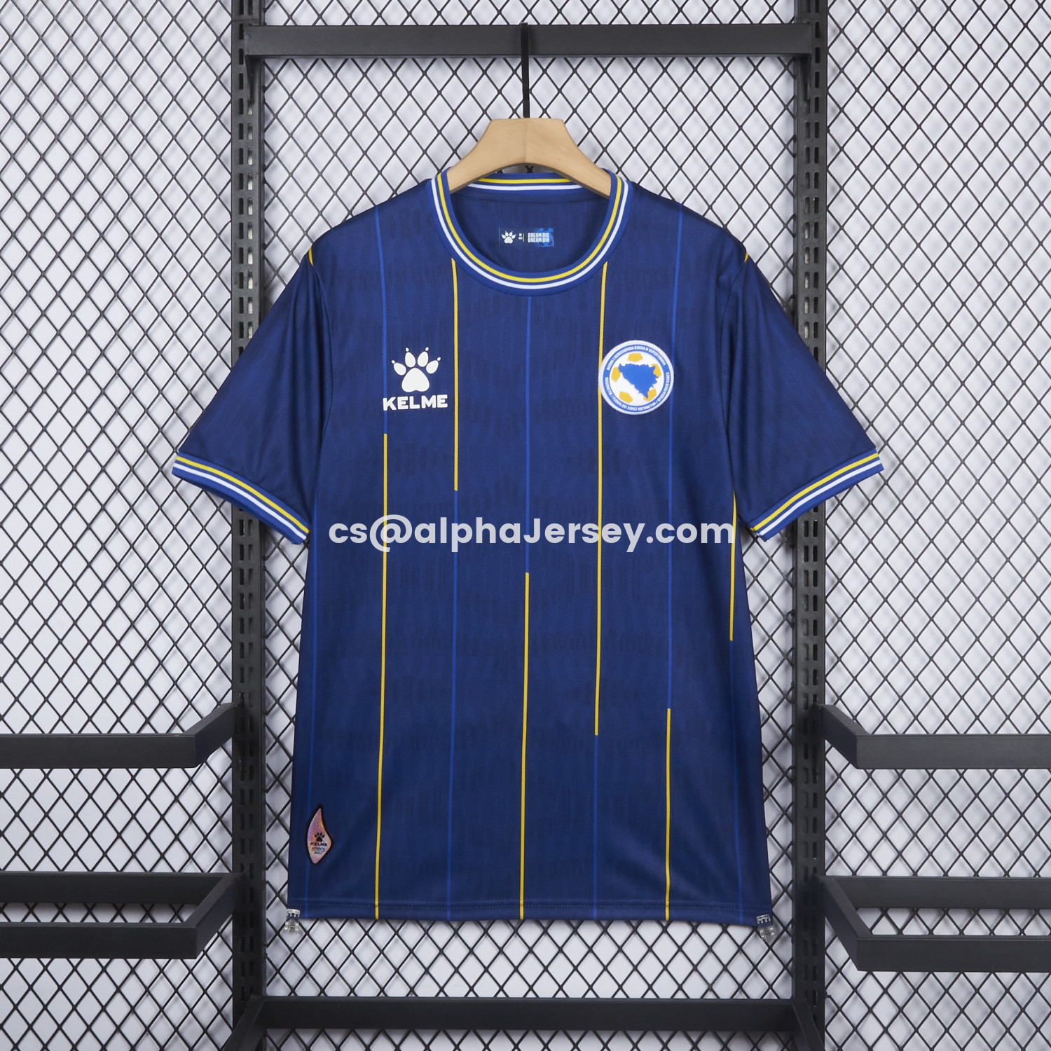 AJ-AlphaJersey-Bosnia and Herzegovina 2026 Home Blue Jersey - Fans Version