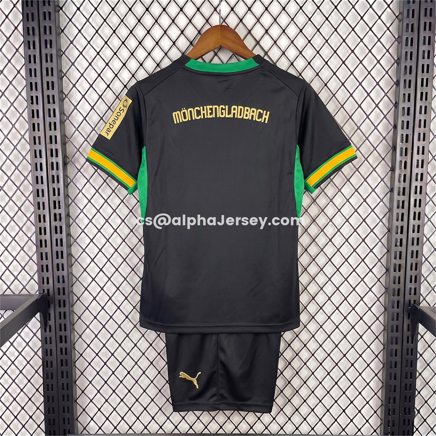 AJ-AlphaJersey-Borussia Mönchengladbach 26-27 Away Kids Kit