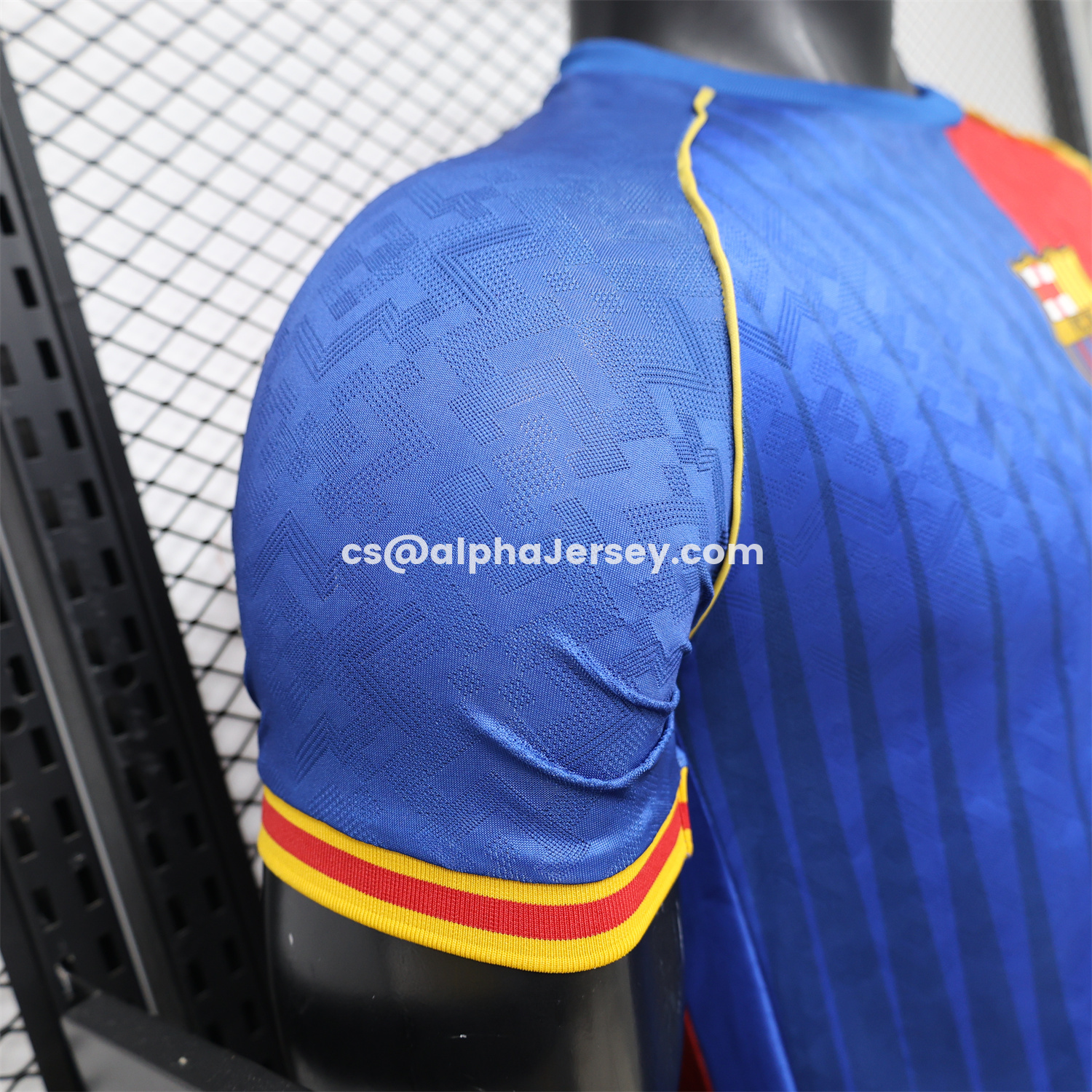 AJ-AlphaJersey-Barcelona 26-27 Red Blue Retro Style Casual Jersey - Player Version