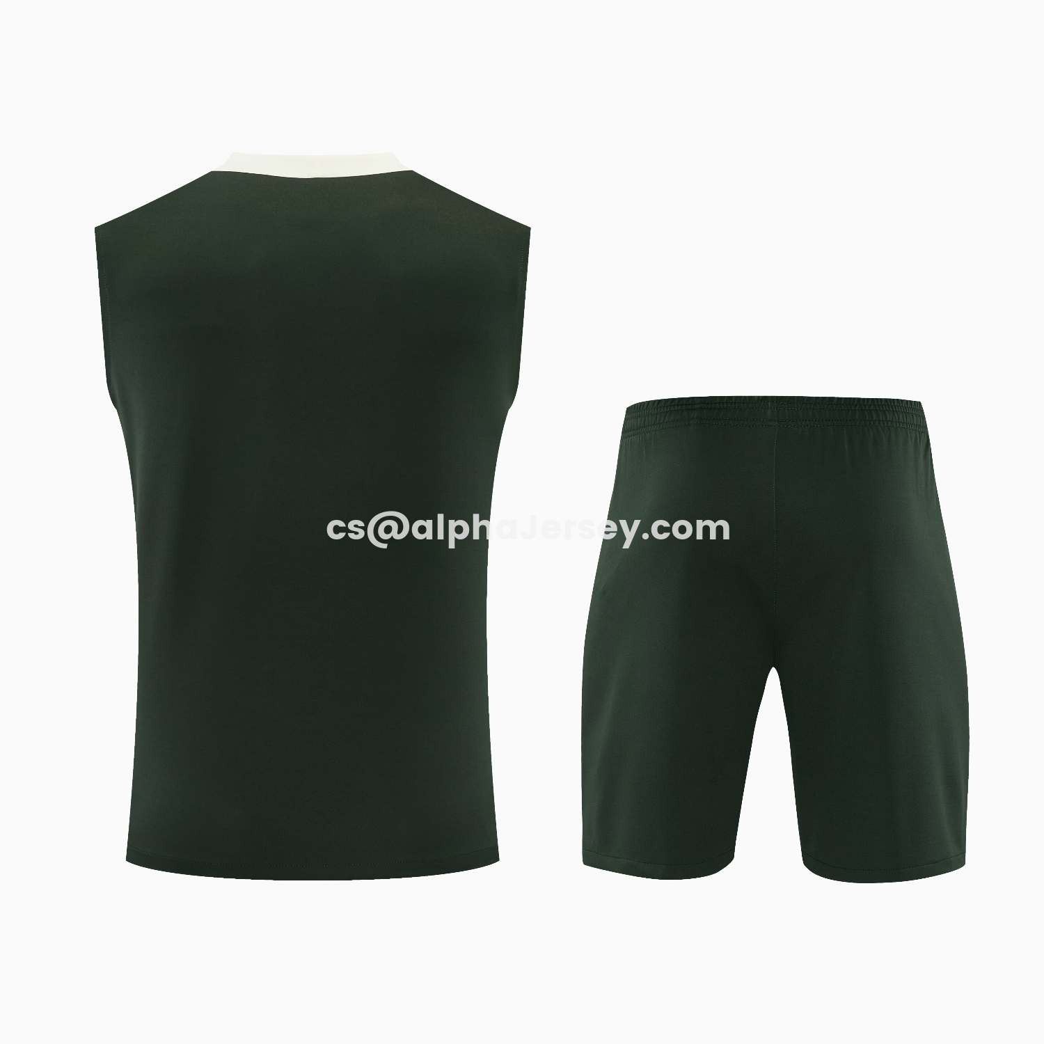 AJ-AlphaJersey-C.H.E.L.S.E.A 25-26 Vest Training Set - Dark Green With White Accents Top & Pants