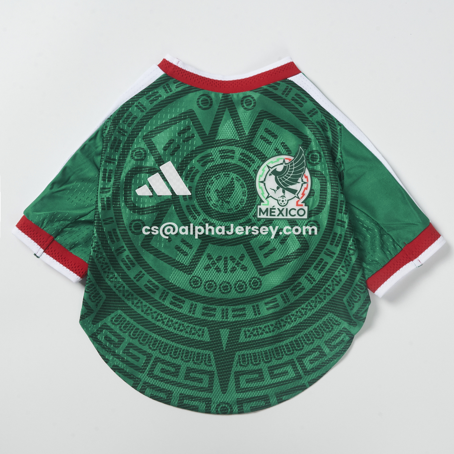 AJ-AlphaJersey-Mexico 2026 Home Pet Jersey - Player Version