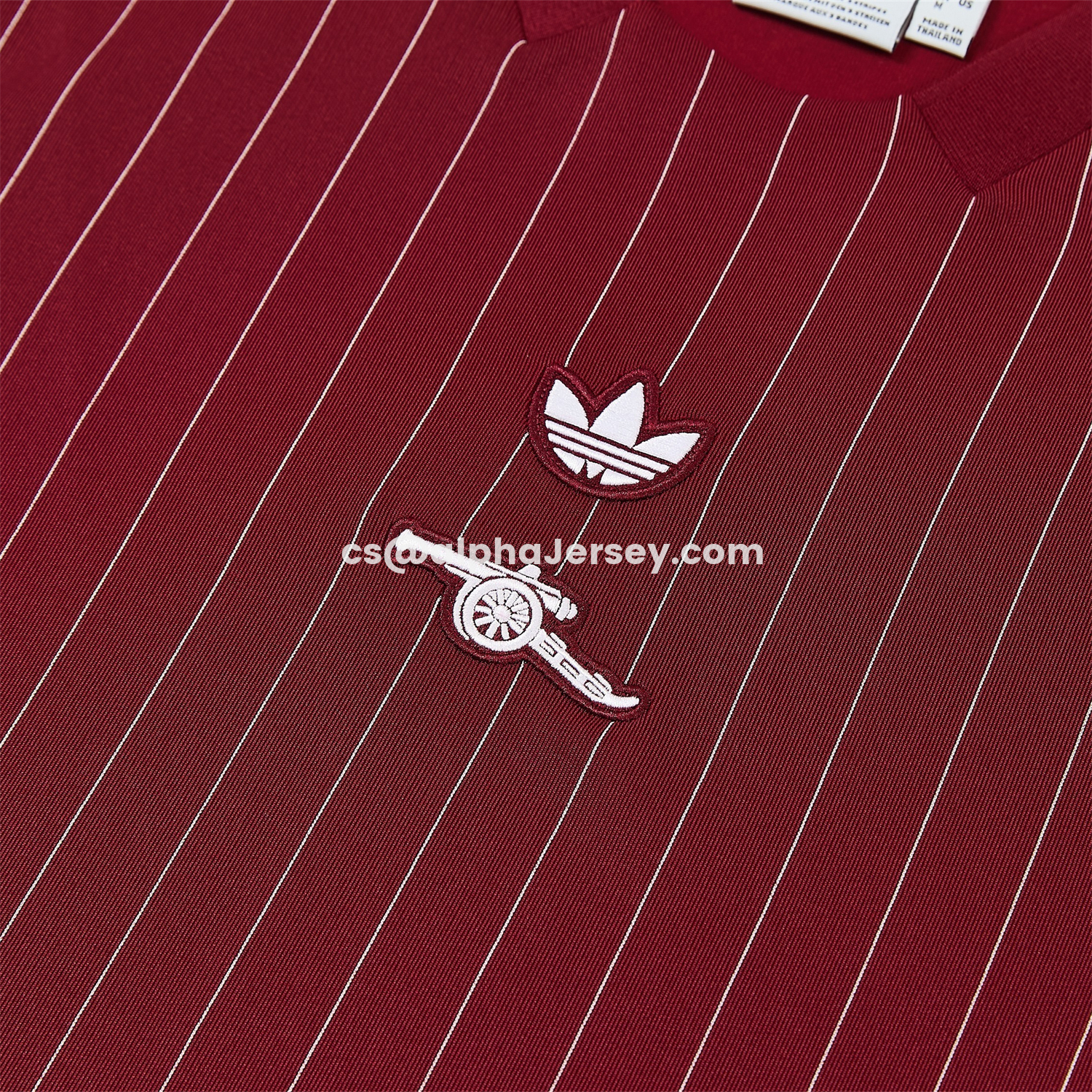 AJ-AlphaJersey-Arsenal 25-26 Retro Style Short-Sleeve Training Set - Dark Red With White Stripes Top & Pants