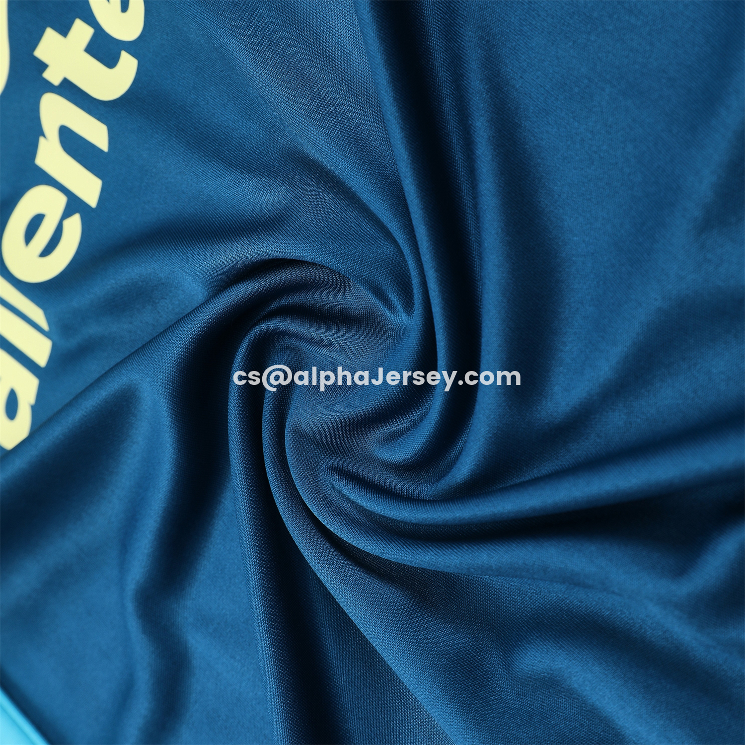 AJ-AlphaJersey-Club América 25-26 Short-Sleeve Training Set - Royal Blue With Light Blue Accents Top & Pants
