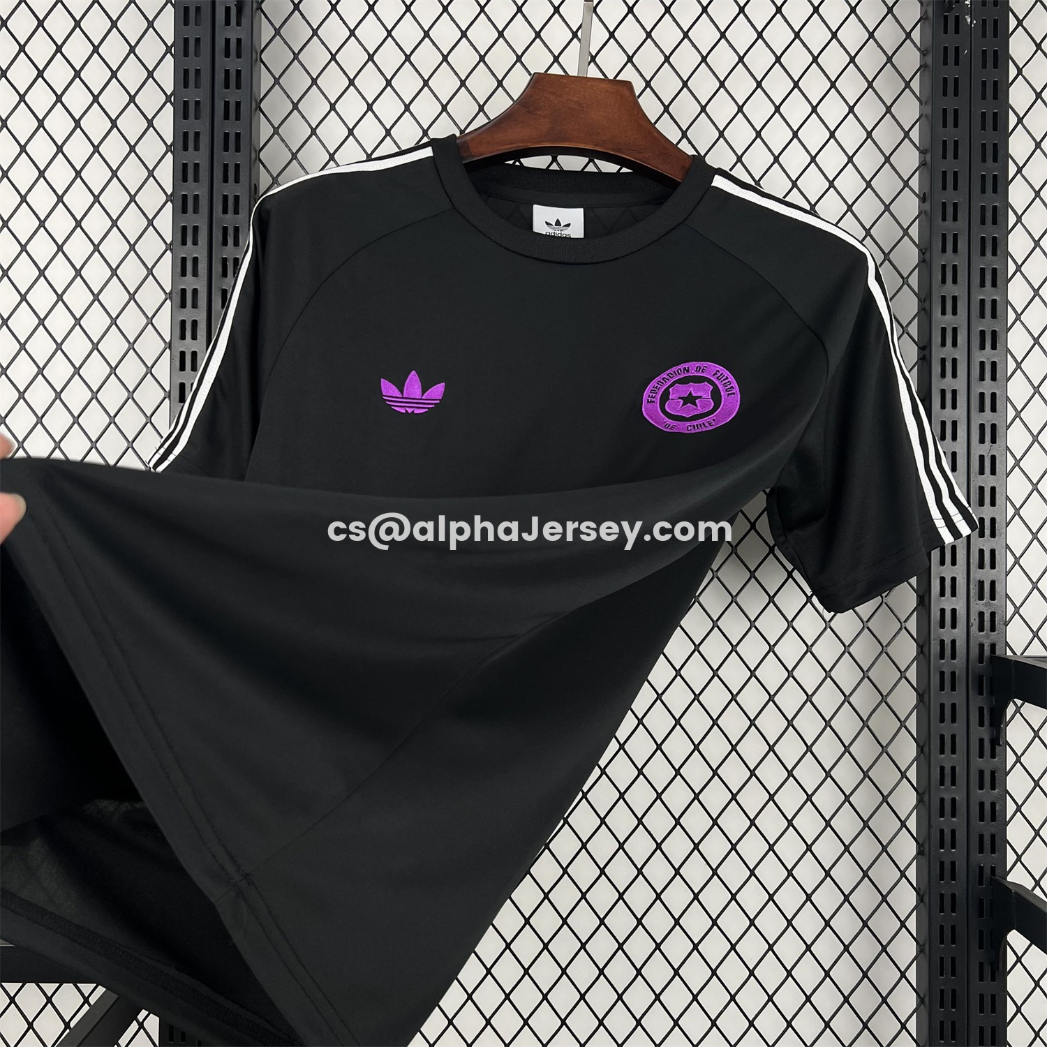 AJ-AlphaJersey-Chile 2026 Black With White Stripes Special Edition Jersey - Fans Version