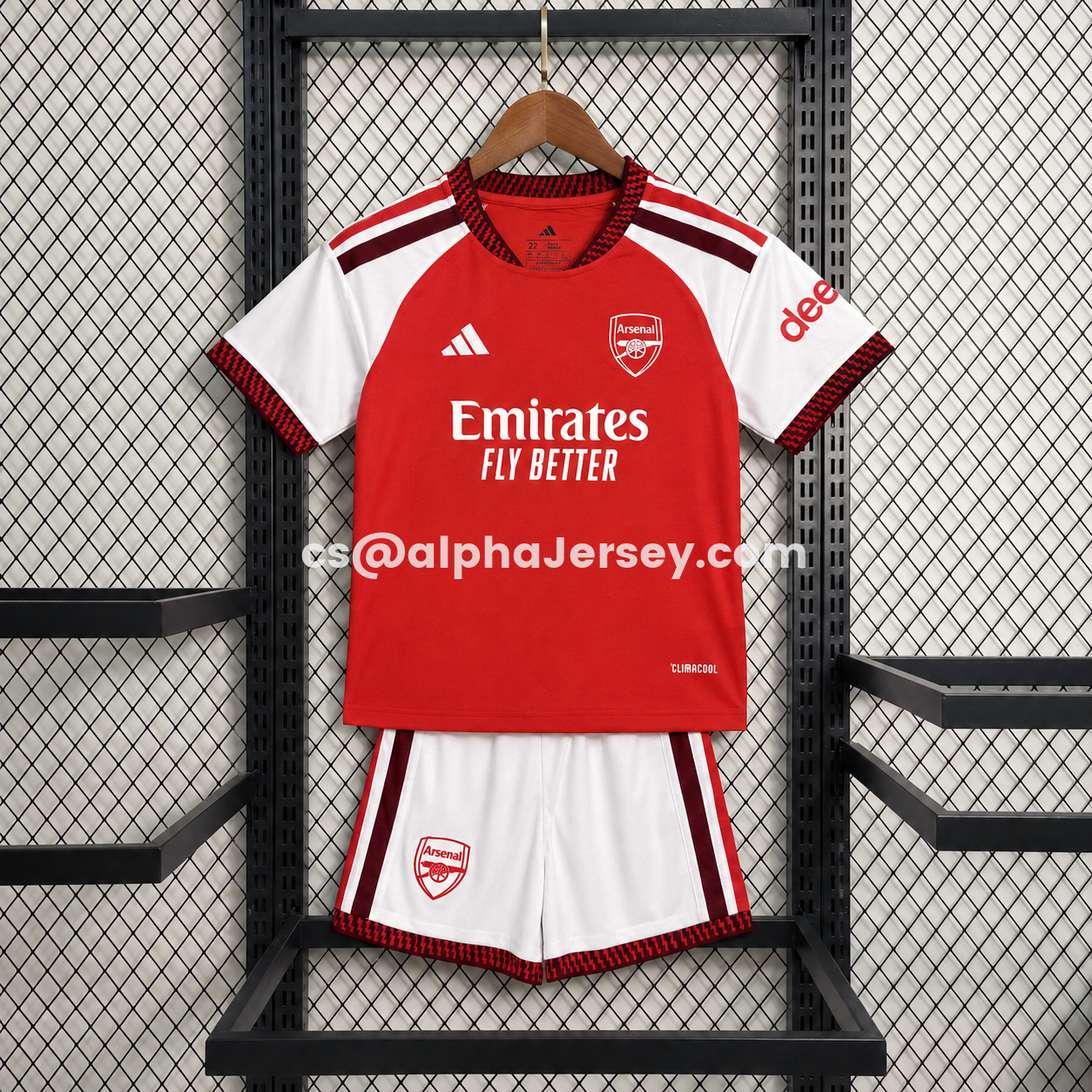 AJ-AlphaJersey-Arsenal 26-27 Home Kids Kit