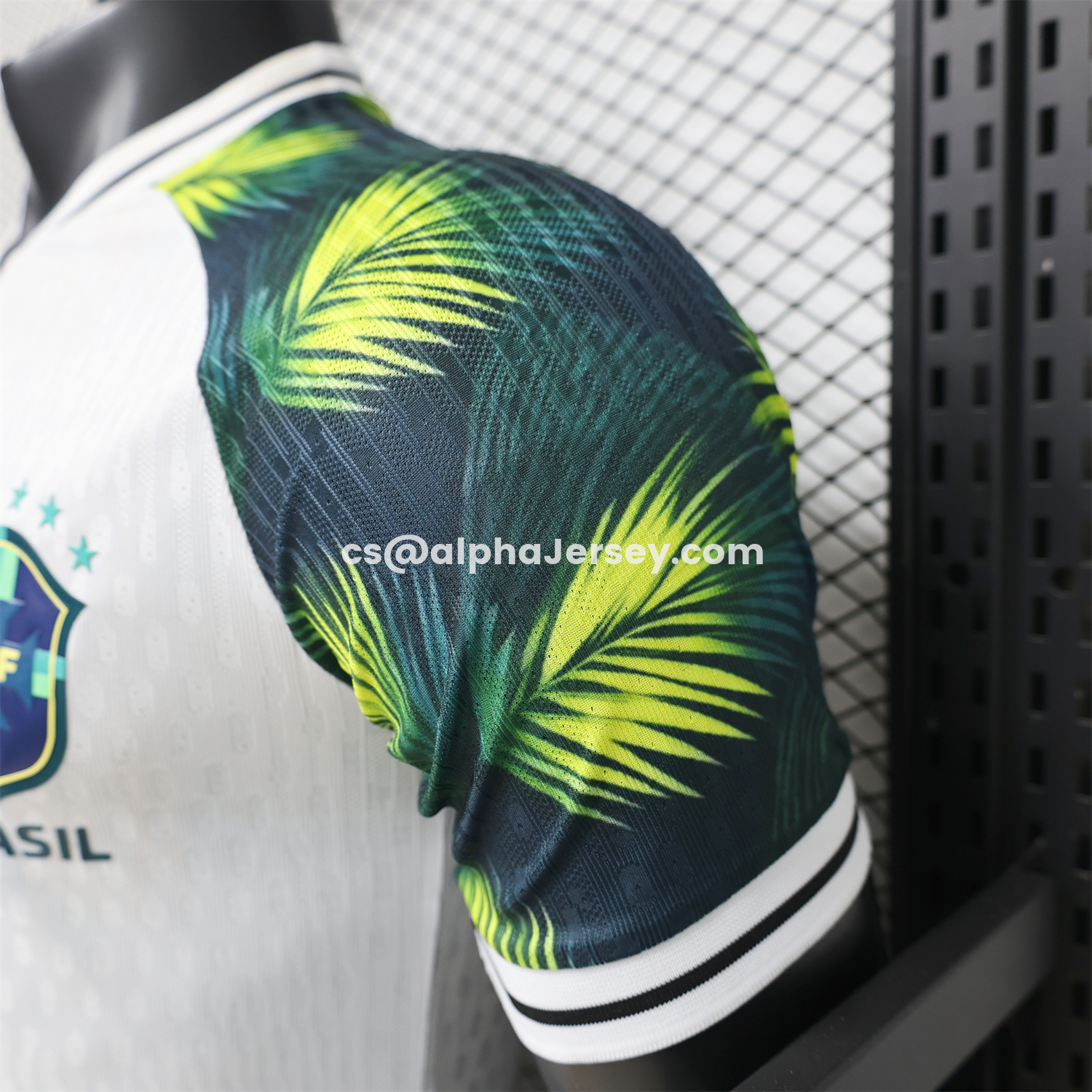 AJ-AlphaJersey-Mexico 2026 Palm Leaf White Special Jersey - Player Version