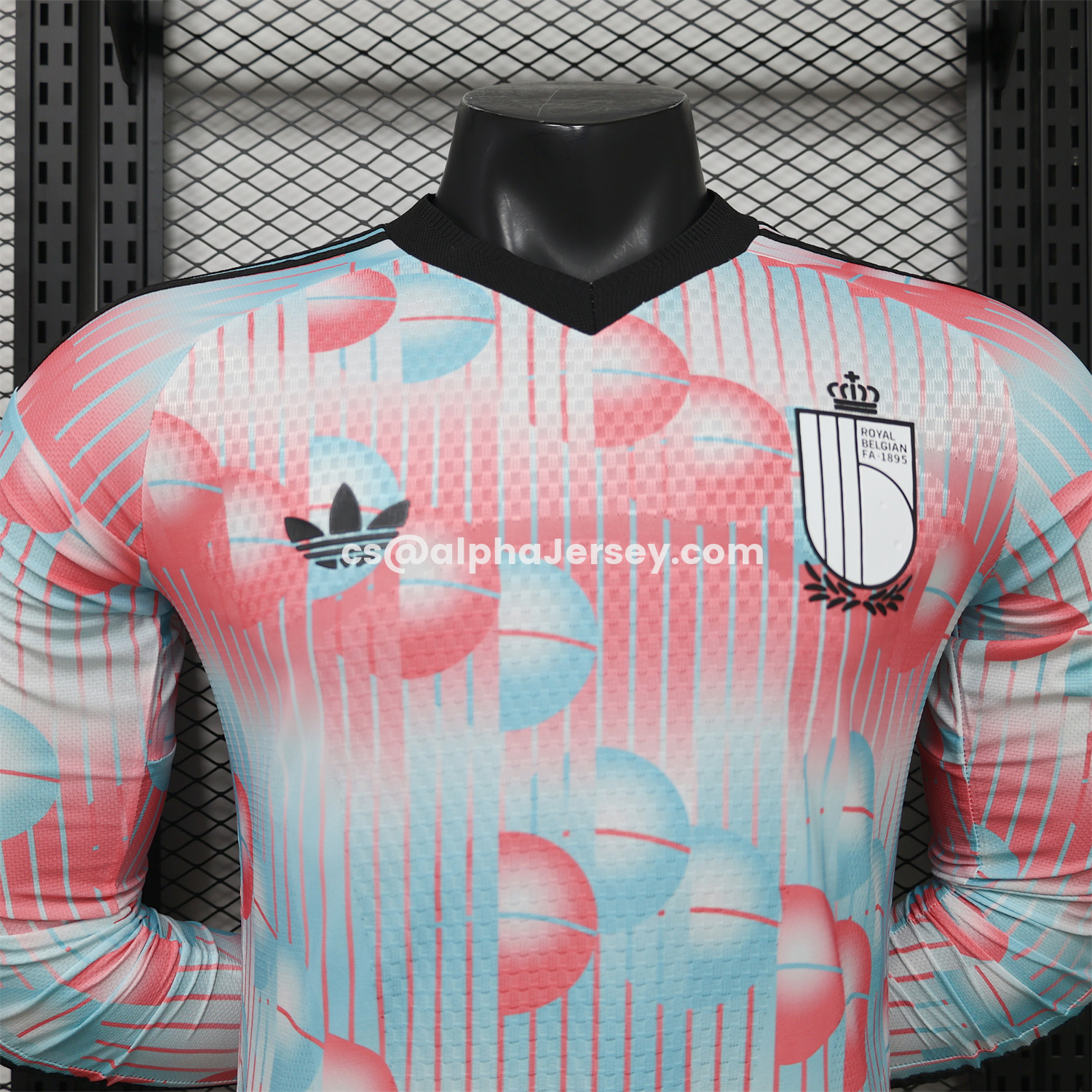 AJ-AlphaJersey-Belgium 2026 Away Long Sleeves Jersey - Player Version
