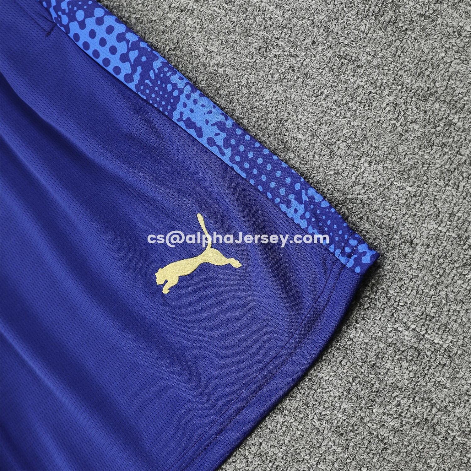 AJ-AlphaJersey-RB Leipzig 25-26 Vest Training Set - Blue With Red Top & Dark Blue Pants