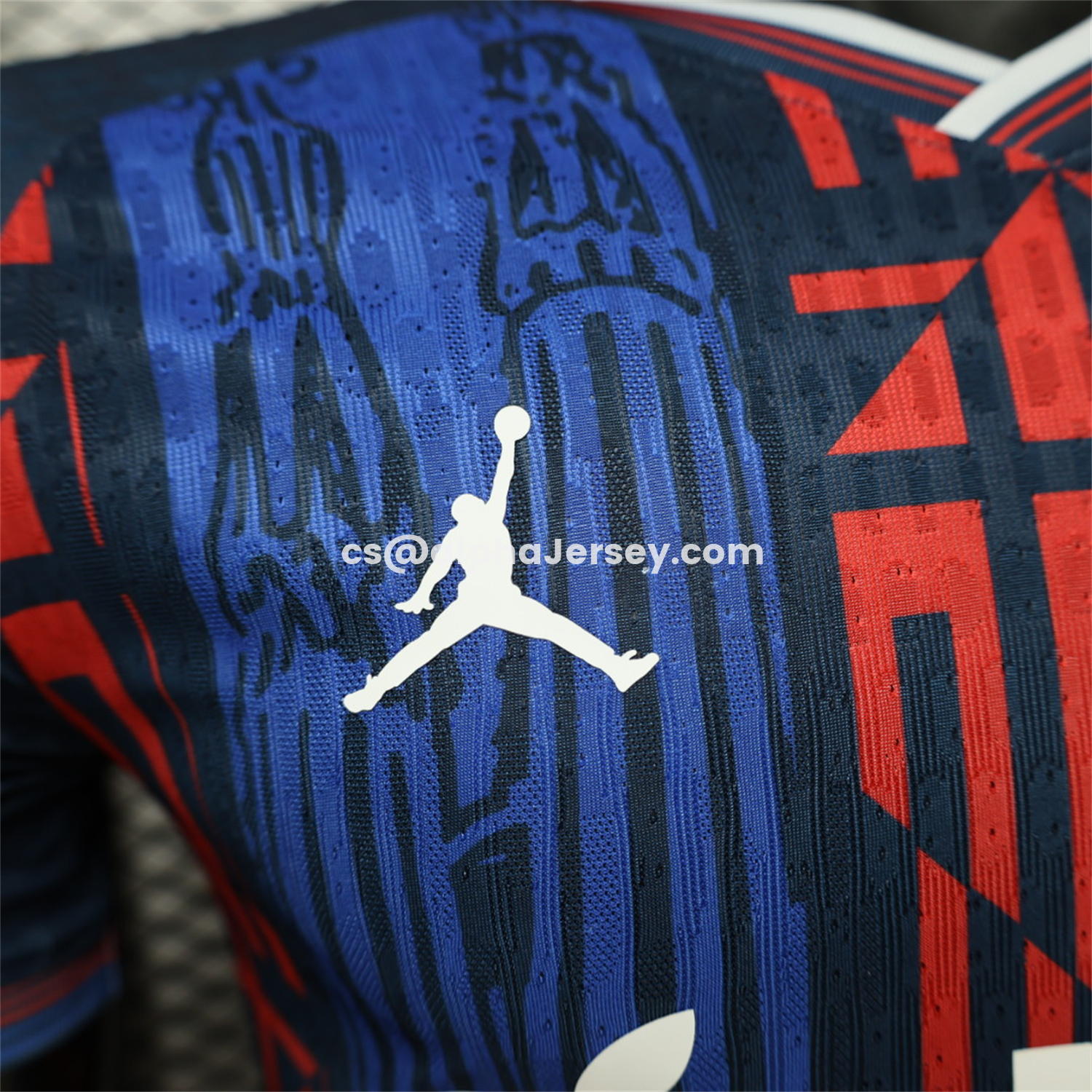 AJ-AlphaJersey-Barcelona 26-27 Red Blue Mosaic Stripes Special Jersey - Player Version
