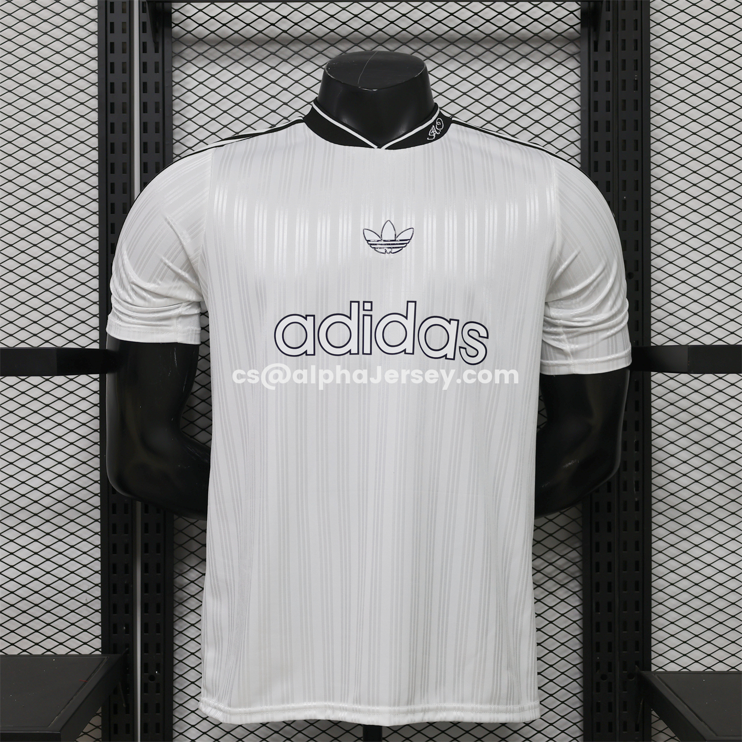 AJ-AlphaJersey-Adidas 26-27 Terrace Icon Retro Casual Style White Jersey - Player Version