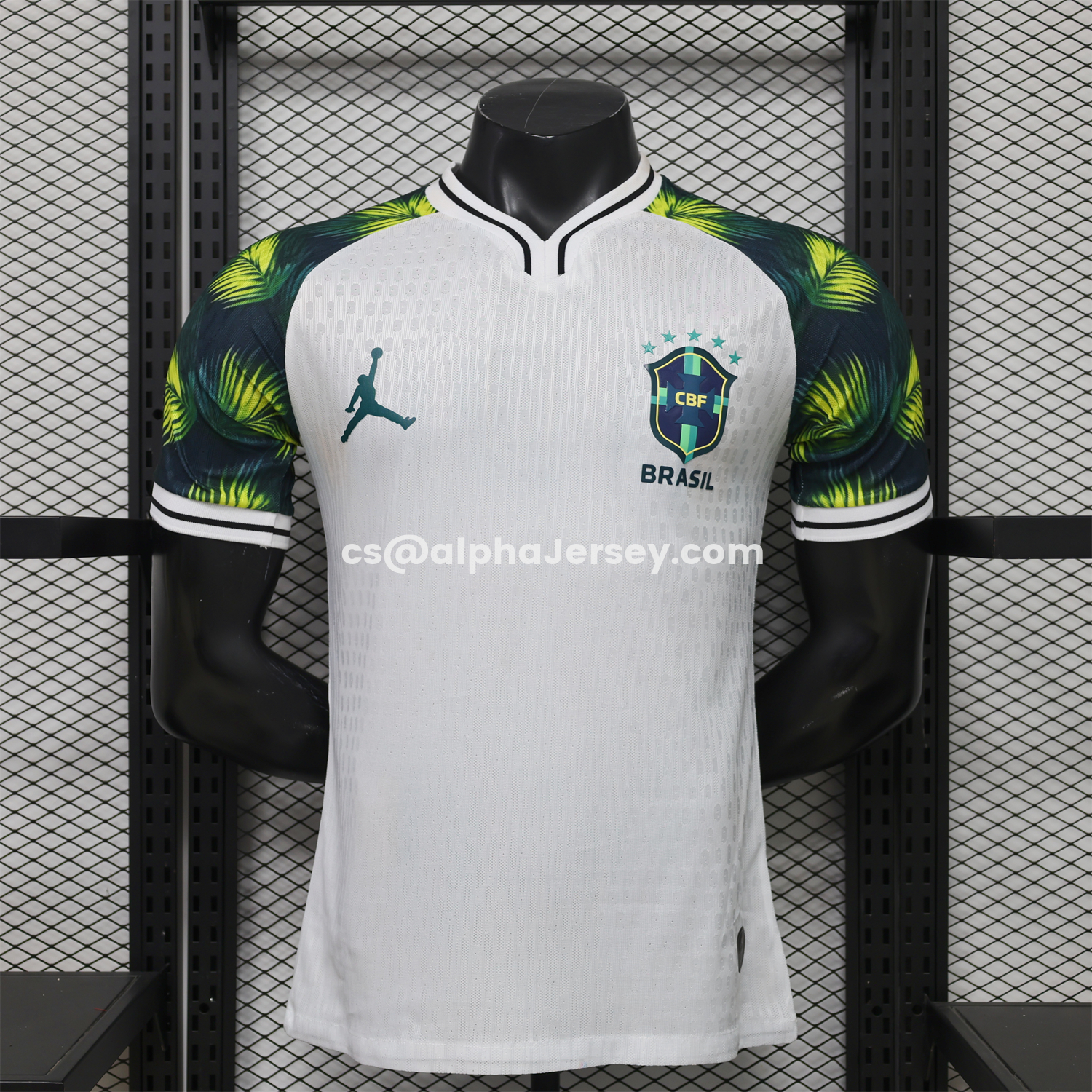 AJ-AlphaJersey-Mexico 2026 Palm Leaf White Special Jersey - Player Version