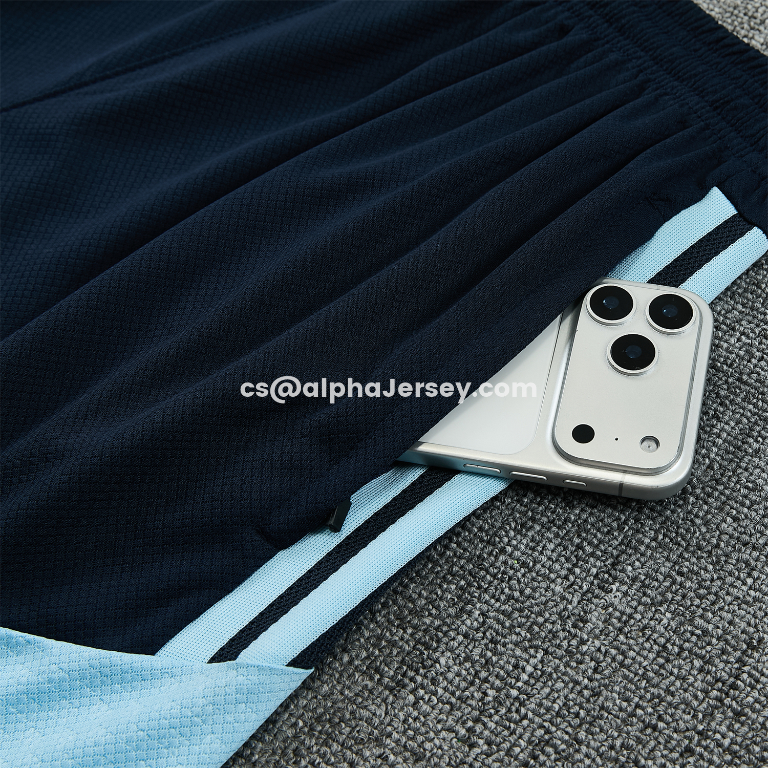 AJ-AlphaJersey-Argentina 2026 Vest Training Set - Light Blue Top & Dark Blue Pants