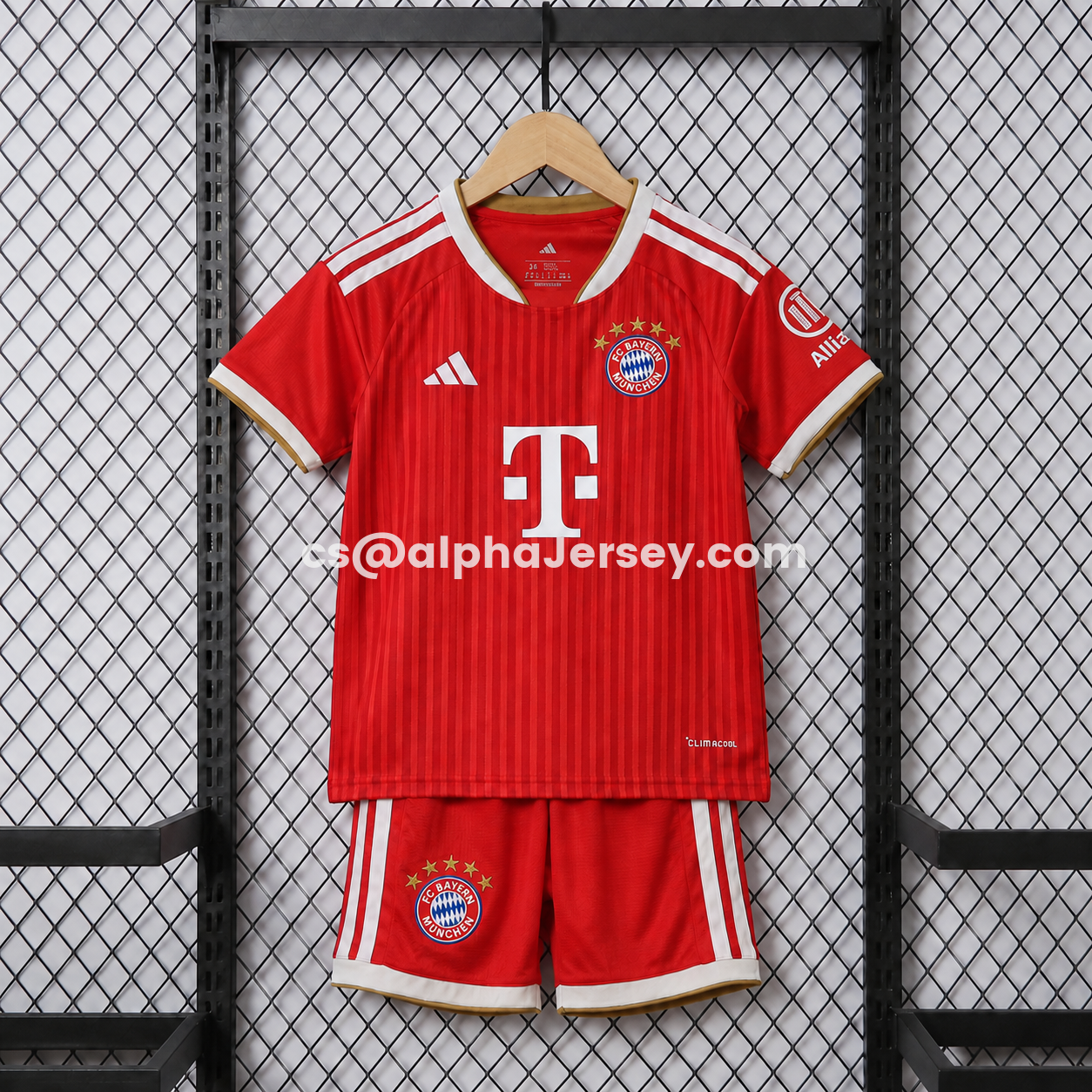 AJ-AlphaJersey-Bayern Munich 26-27 Home Kids Kit