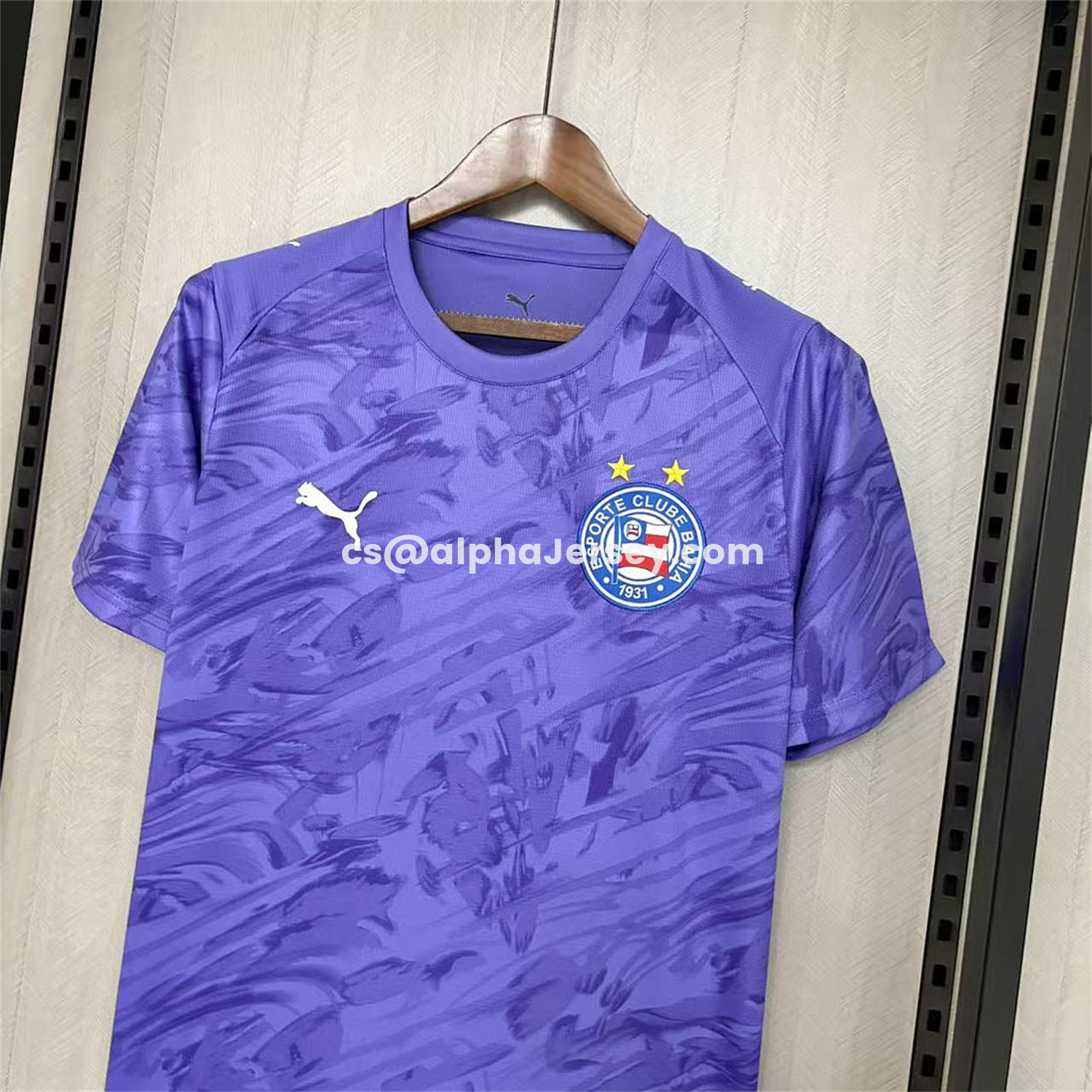 AJ-AlphaJersey-Bahia 26-27 Purple Goalkeeper Jersey - Fans Version