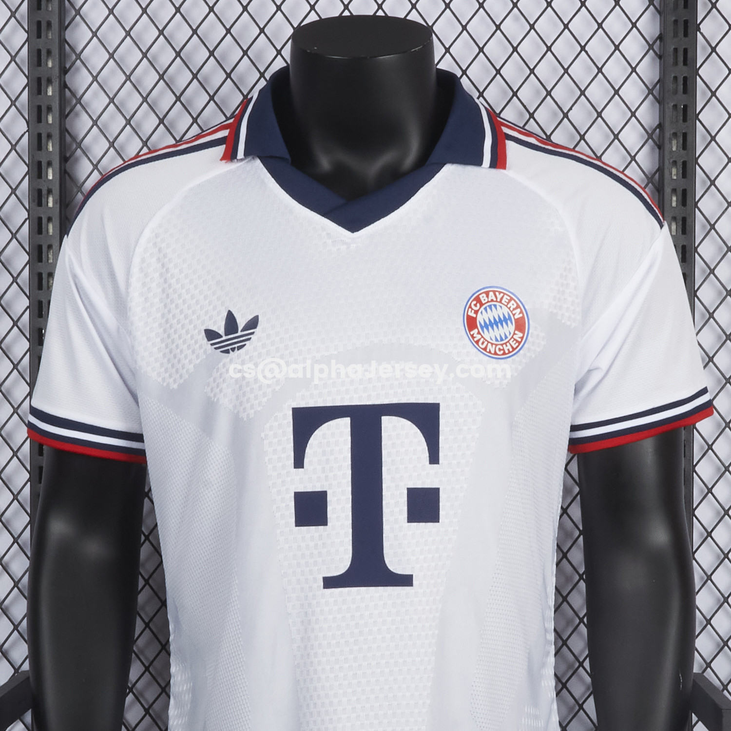 AJ-AlphaJersey-Bayern Munich 26-27 Away White Jersey - Player Version