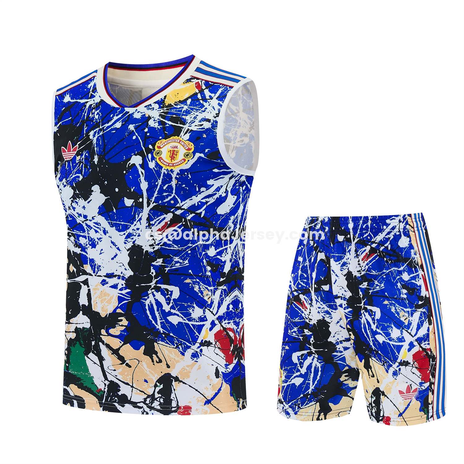 AJ-AlphaJersey-Manchester United 26-27 Retro Style Vest Training Set - Colors Top & Colors Pants