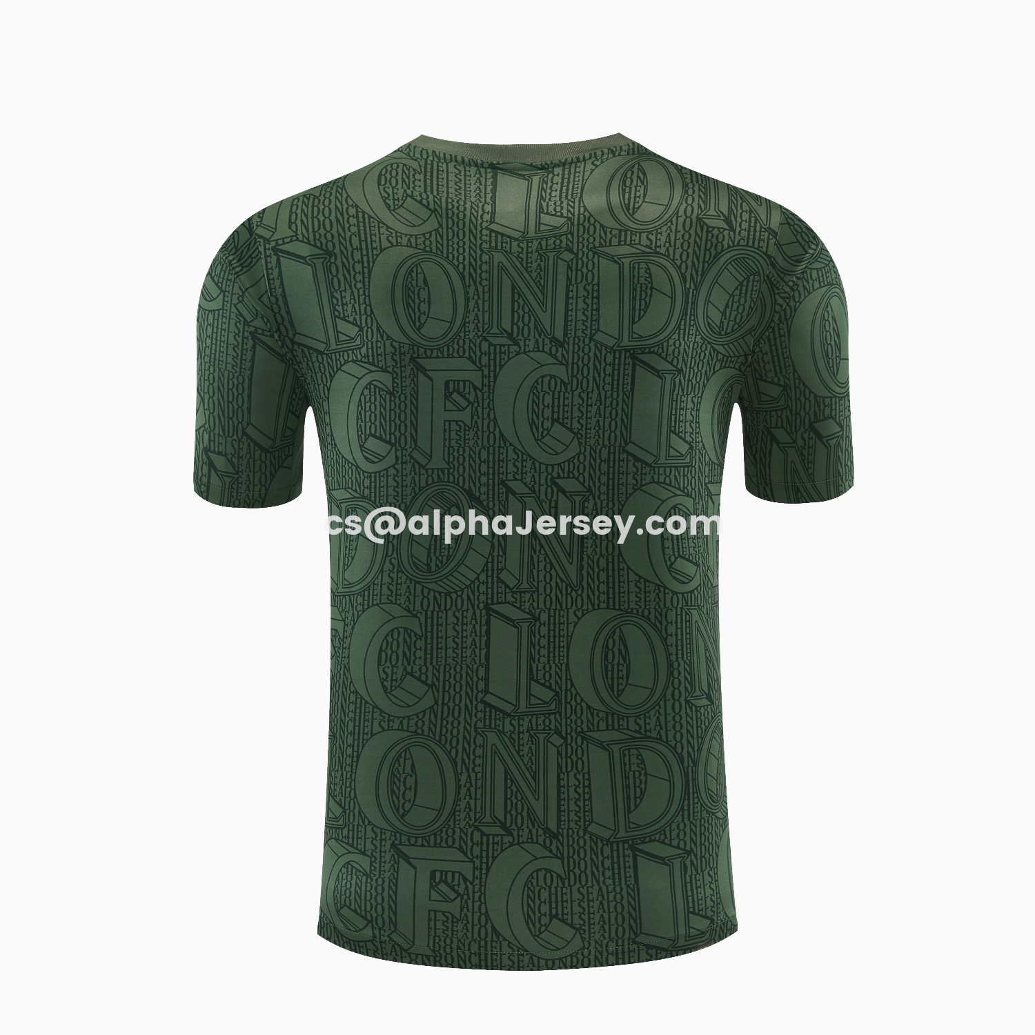 AJ-AlphaJersey-C.H.E.L.S.E.A 25-26 Short-Sleeve Training Set - Dark Green Top & Dark Green Pants