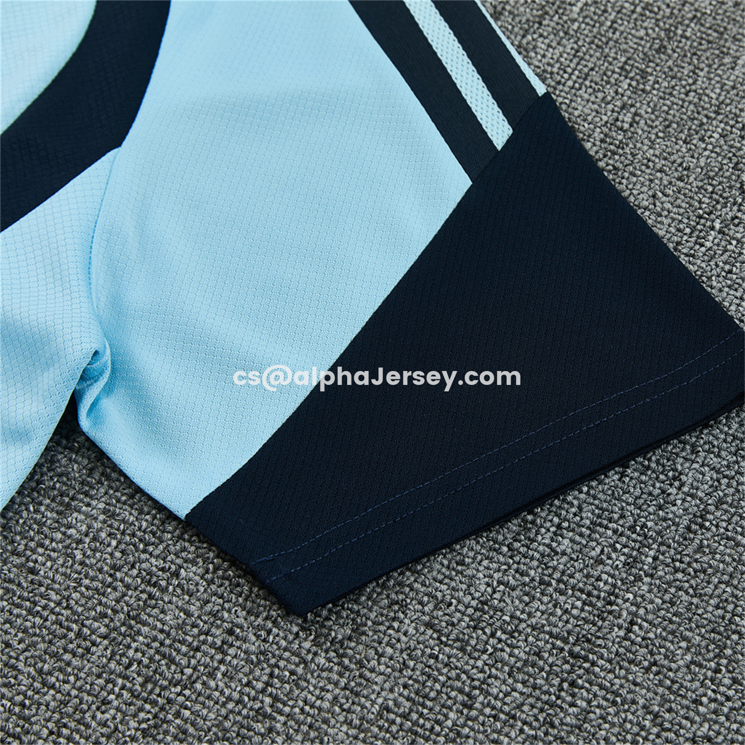 AJ-AlphaJersey-Argentina 2026 Short-Sleeve Training Set - Light Blue Top & Dark Blue Pants