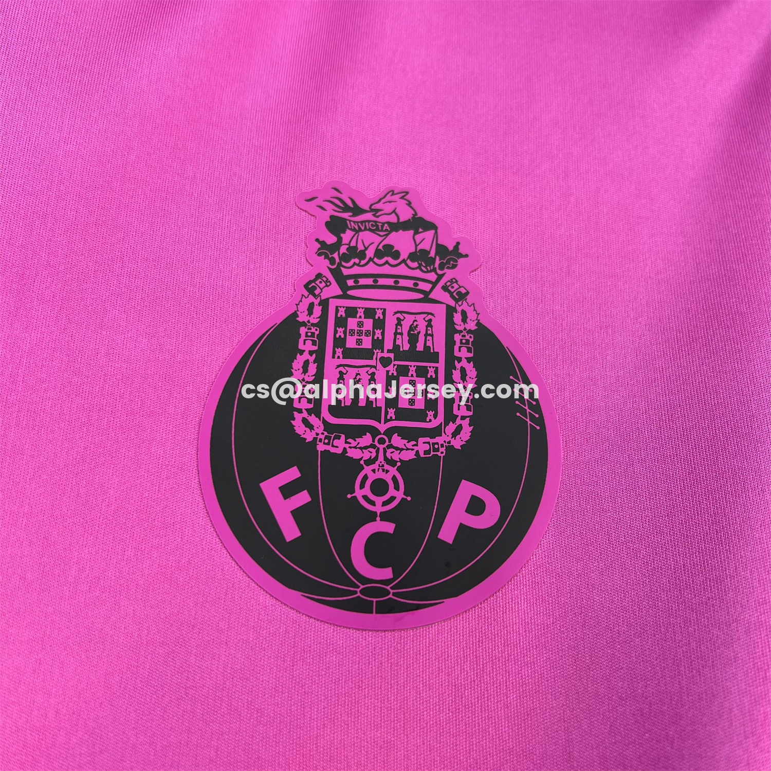 AJ-AlphaJersey-Porto 26-27 Bright Pink With Black Special Jersey - Fans Version