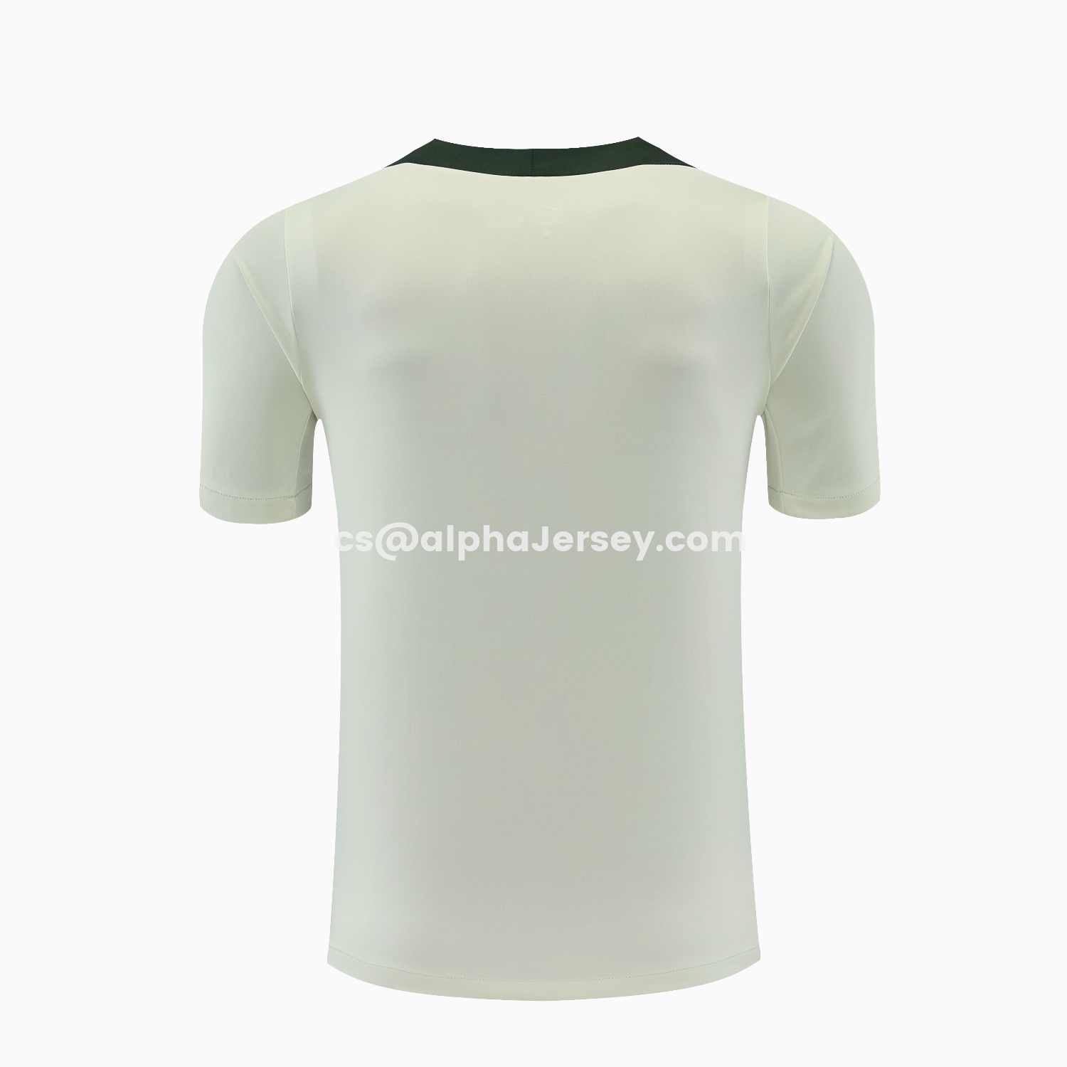 AJ-AlphaJersey-C.H.E.L.S.E.A 25-26 Short-Sleeve Training Set - Light Gray With Dark Green Accents Top & Dark Green Pants