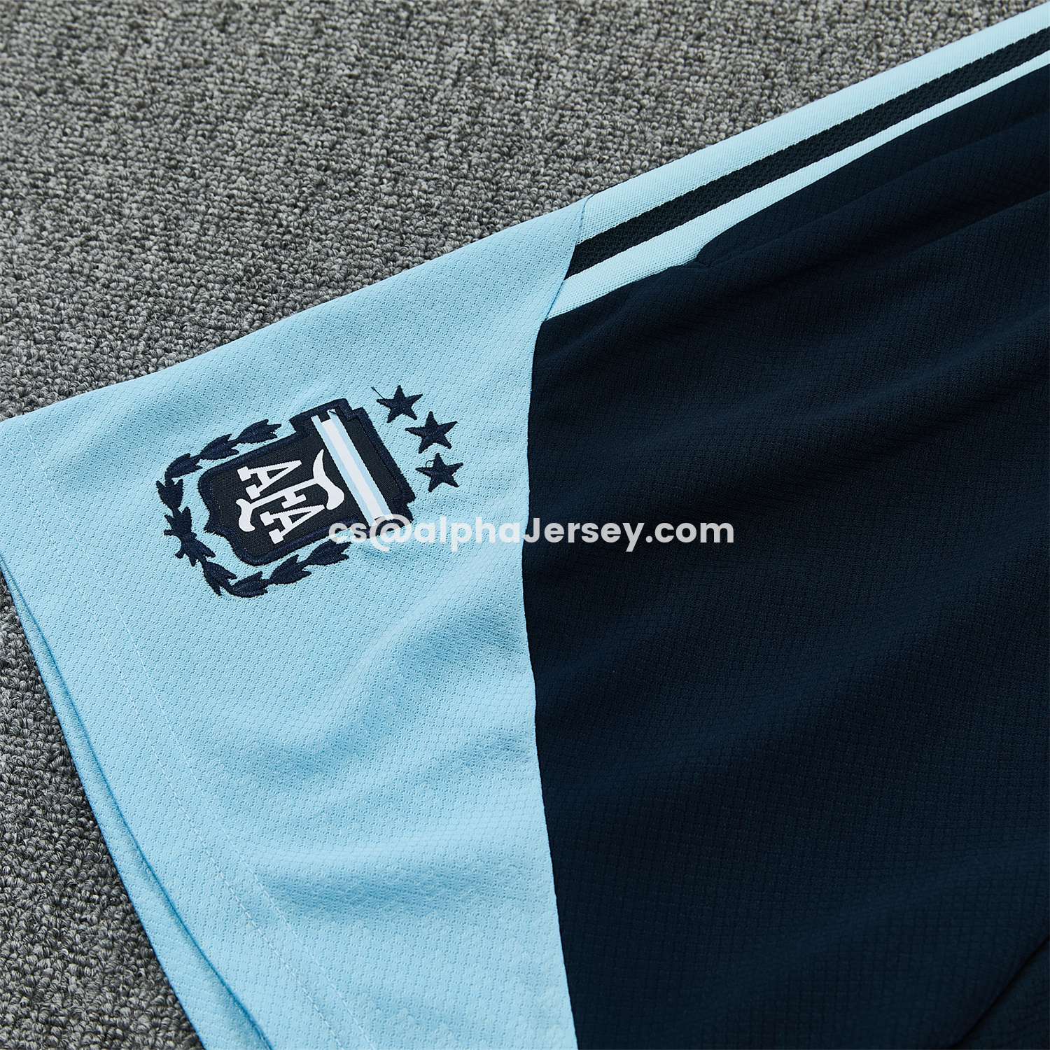AJ-AlphaJersey-Argentina 2026 Vest Training Set - Dark Blue Top & Dark Blue Pants