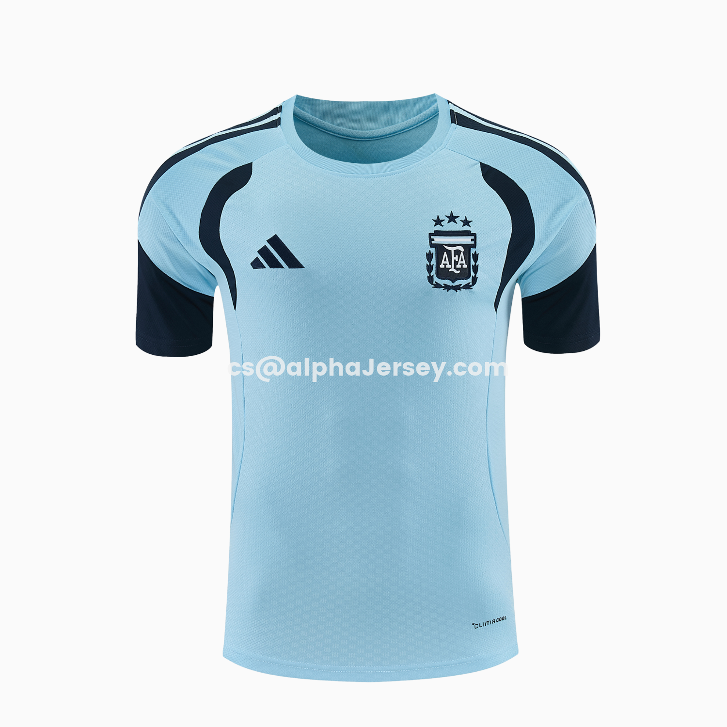 AJ-AlphaJersey-Argentina 2026 Short-Sleeve Training Set - Light Blue Top & Dark Blue Pants