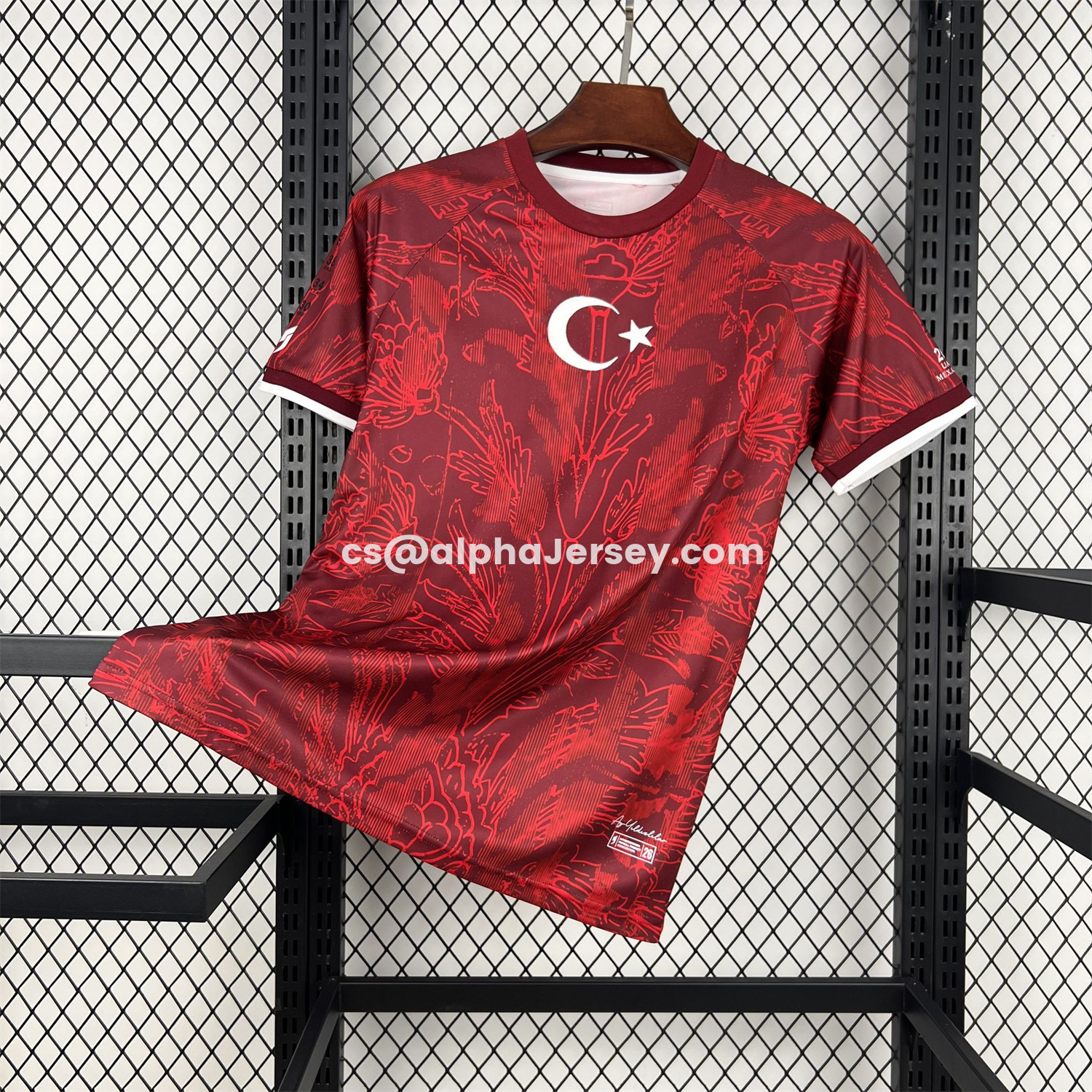 AJ-AlphaJersey-Turkey 2026 Red With Dark Red Patterns Special Edition Jersey - Fans Version