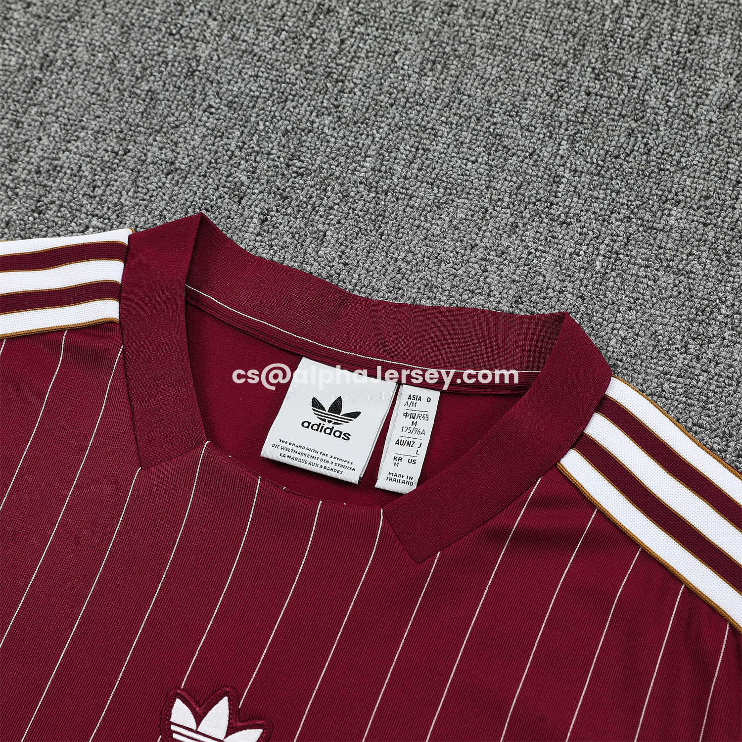 AJ-AlphaJersey-Arsenal 25-26 Retro Style Vest Training Set - Burgundy With White Stripes Top & Pants