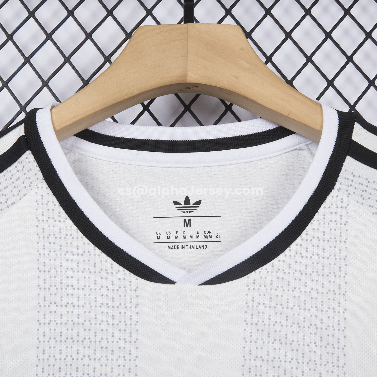 AJ-AlphaJersey-Frankfurt 26-27 Away White Jersey - Fans Version