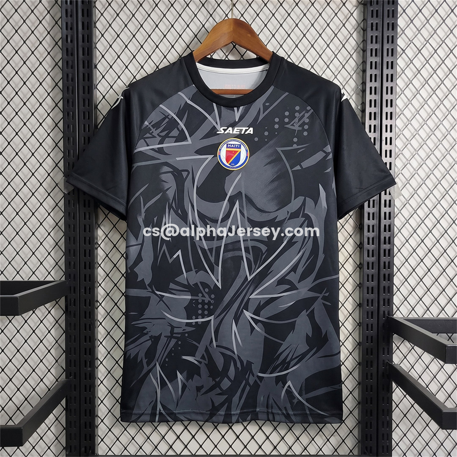 AJ-AlphaJersey-Haiti 26-27 Black Goalkeeper Jersey - Fans Version