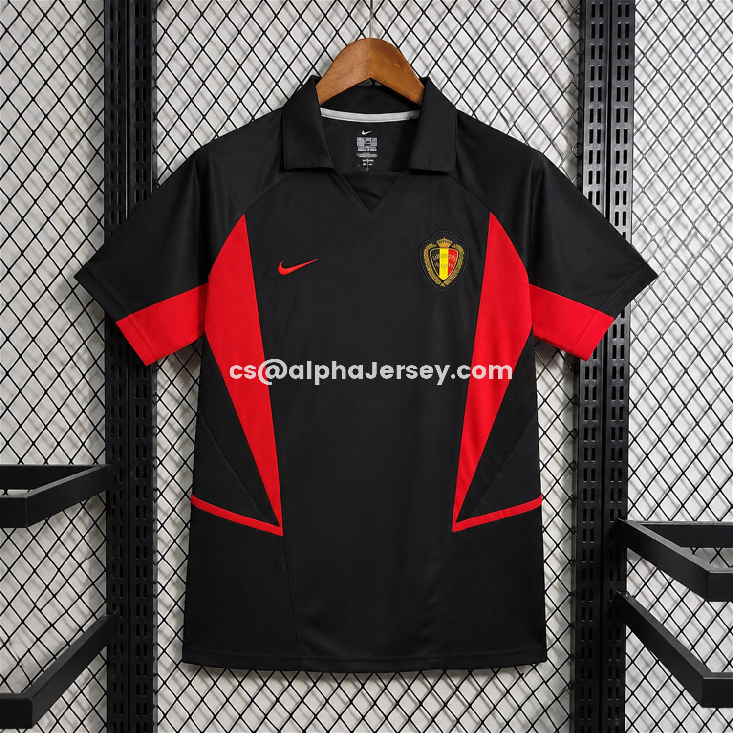 AJ-AlphaJersey-Retro Belgium 2002-04 Away Jersey