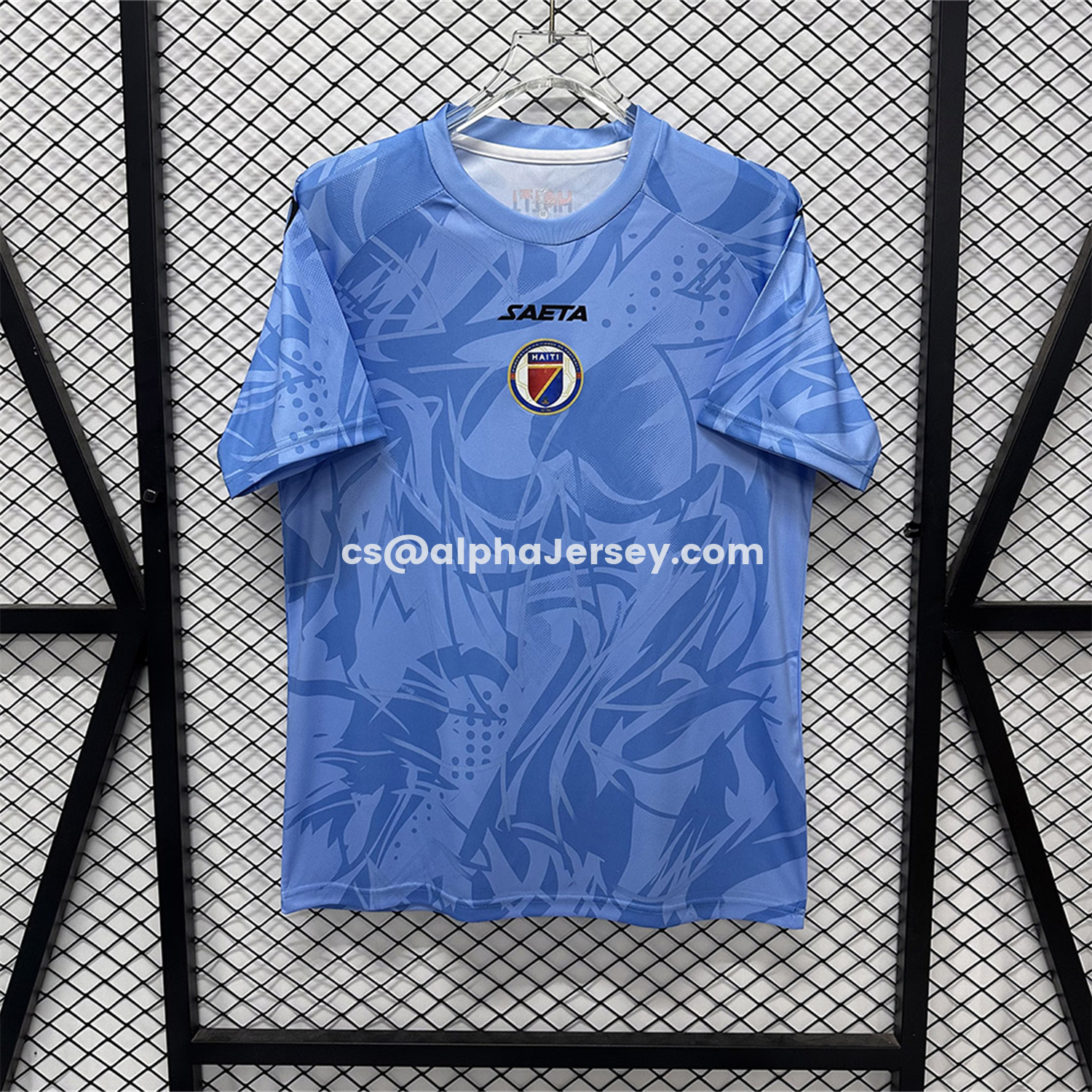 AJ-AlphaJersey-Haiti 26-27 Blue Goalkeeper Jersey - Fans Version