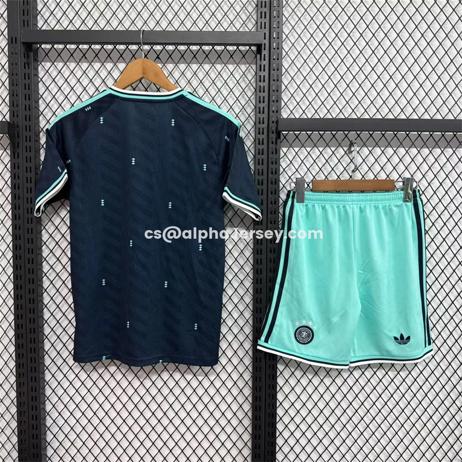AJ-AlphaJersey-Germany 2026 Away Kids Kit