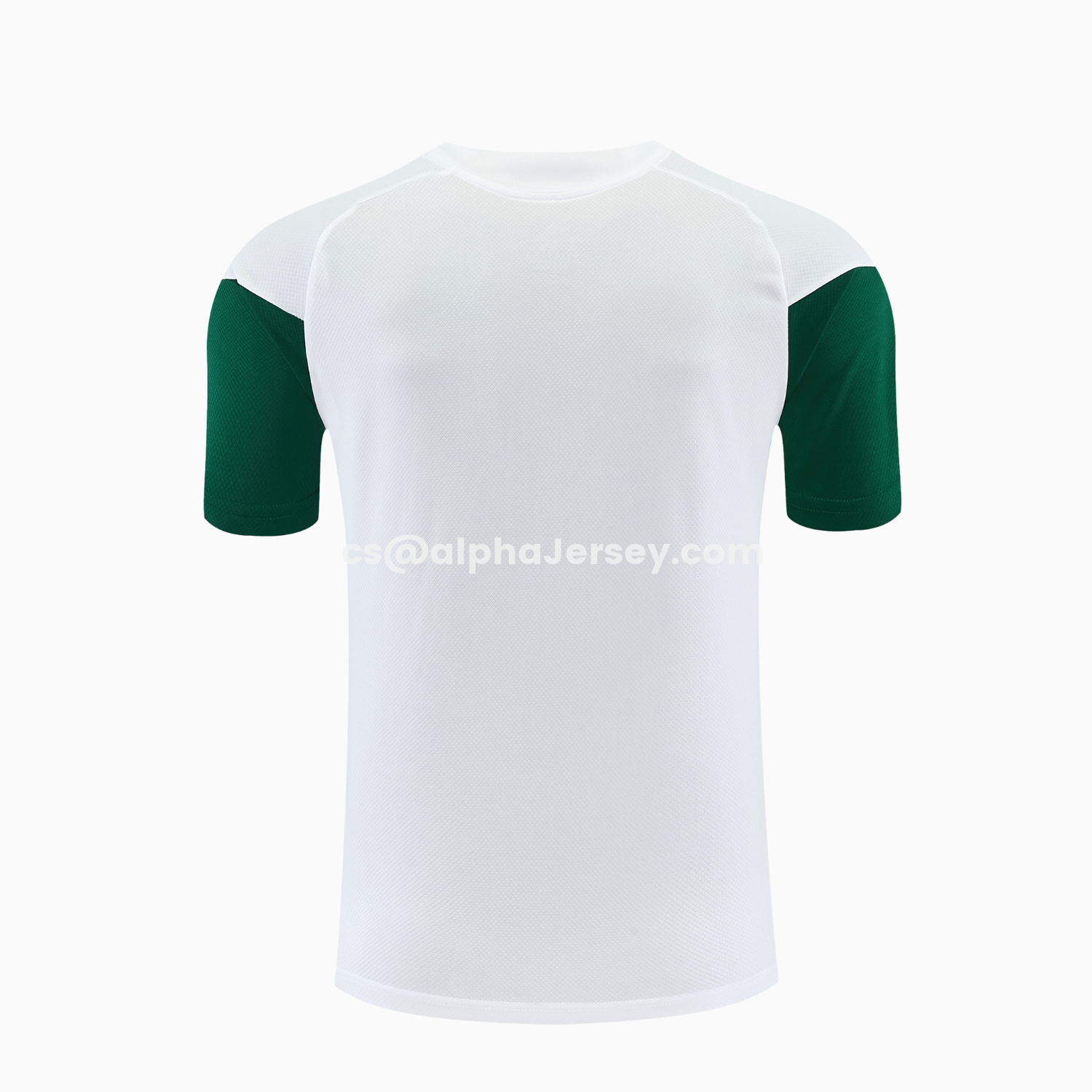 AJ-AlphaJersey-Italy 2026 Short-Sleeve Training Set - White With Green Accents Top & Green With White Pants