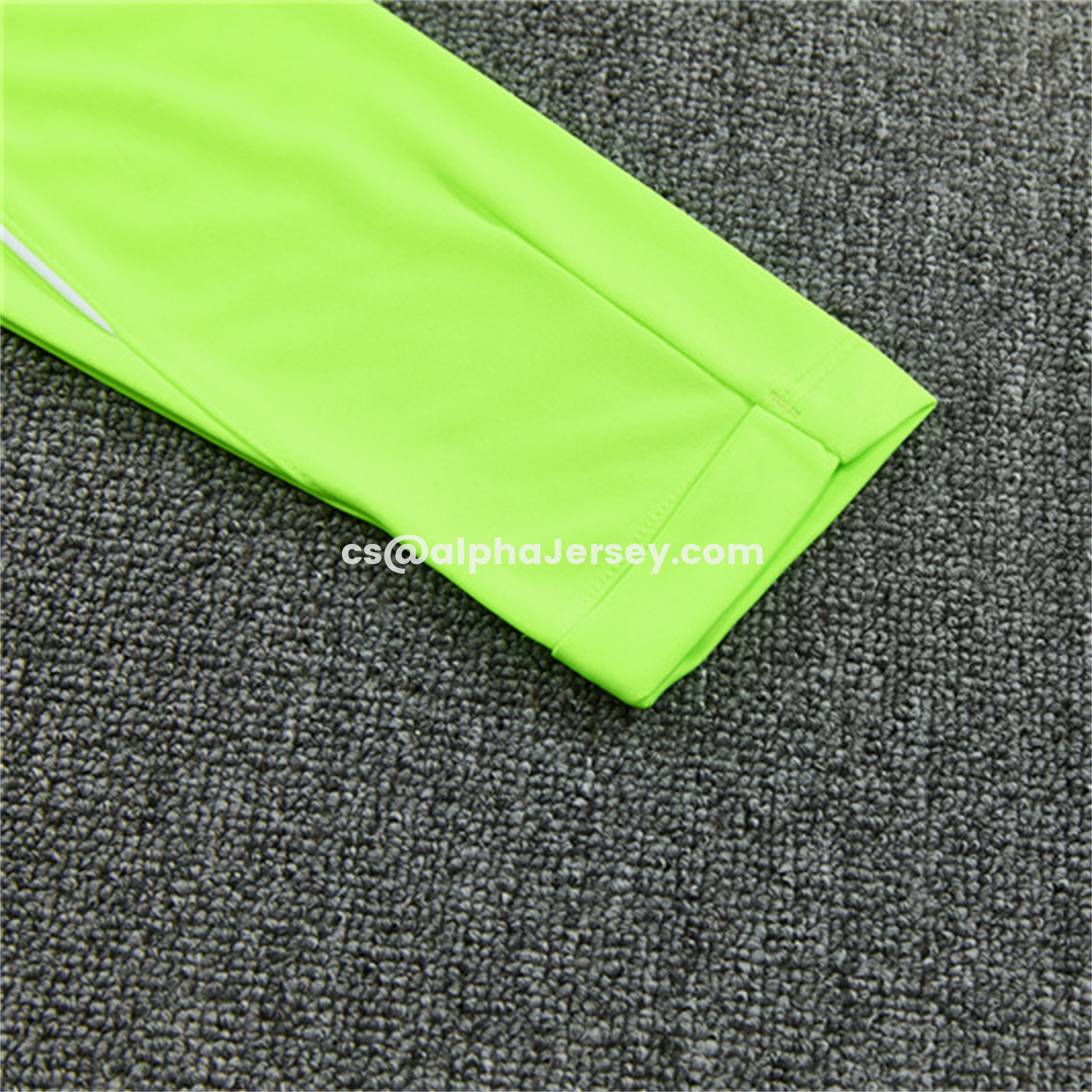 AJ-AlphaJersey-Atletico Madrid 26-27 Long Sleeves Training Set - Neon Green Top & Black Pants