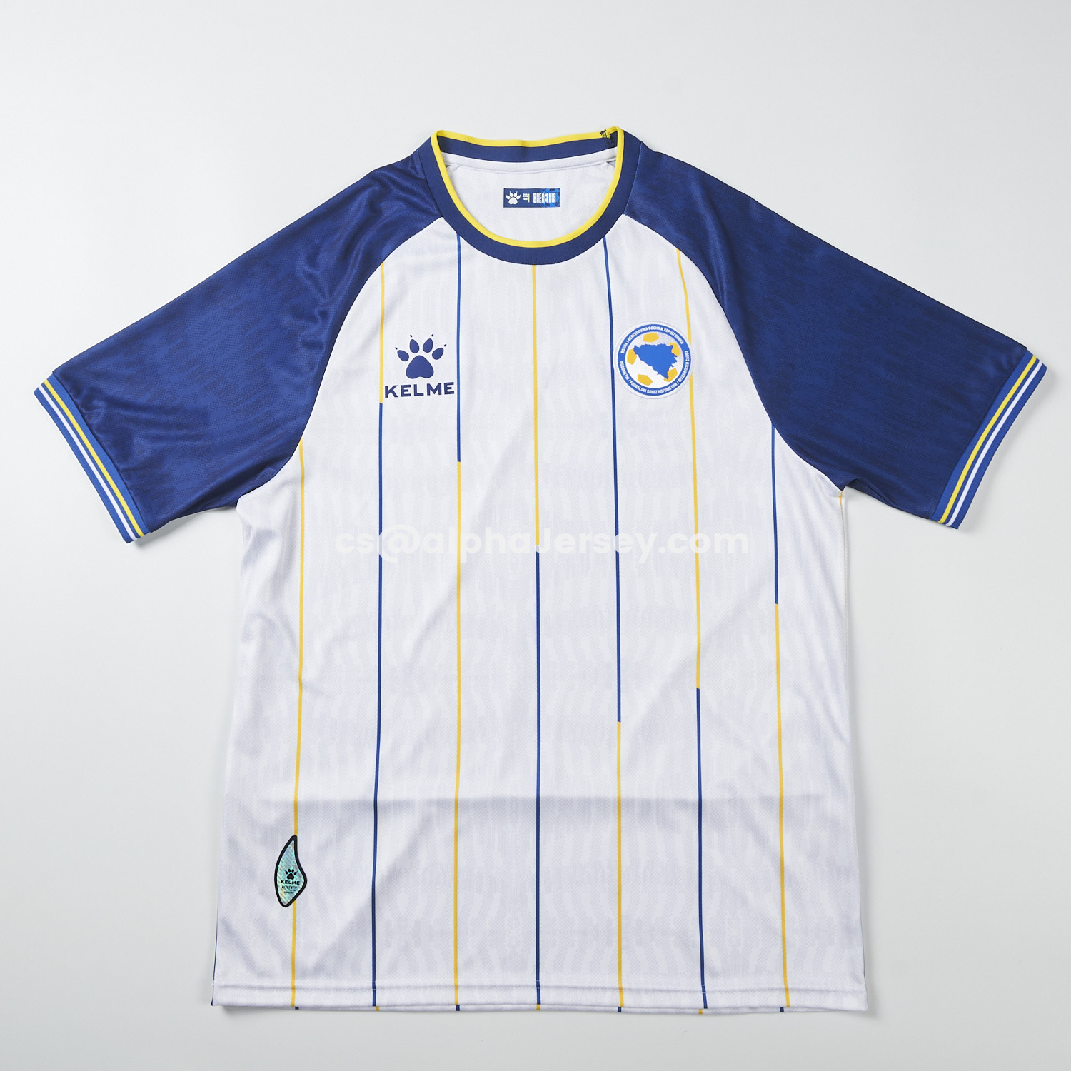 AJ-AlphaJersey-Bosnia and Herzegovina 2026 Away White Jersey - Fans Version