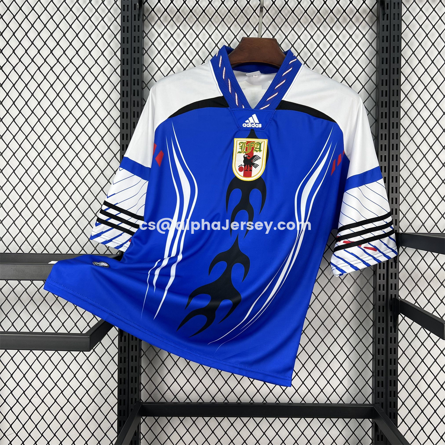 AJ-AlphaJersey-Japan 2026 Retro Style Blue Jersey - Fans Version