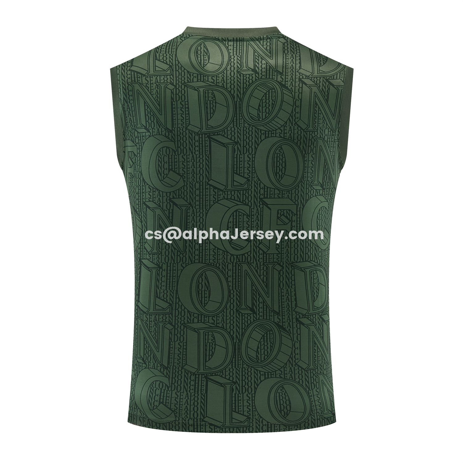 AJ-AlphaJersey-C.H.E.L.S.E.A 25-26 Vest Training Set - Dark Green Top & Dark Green Pants