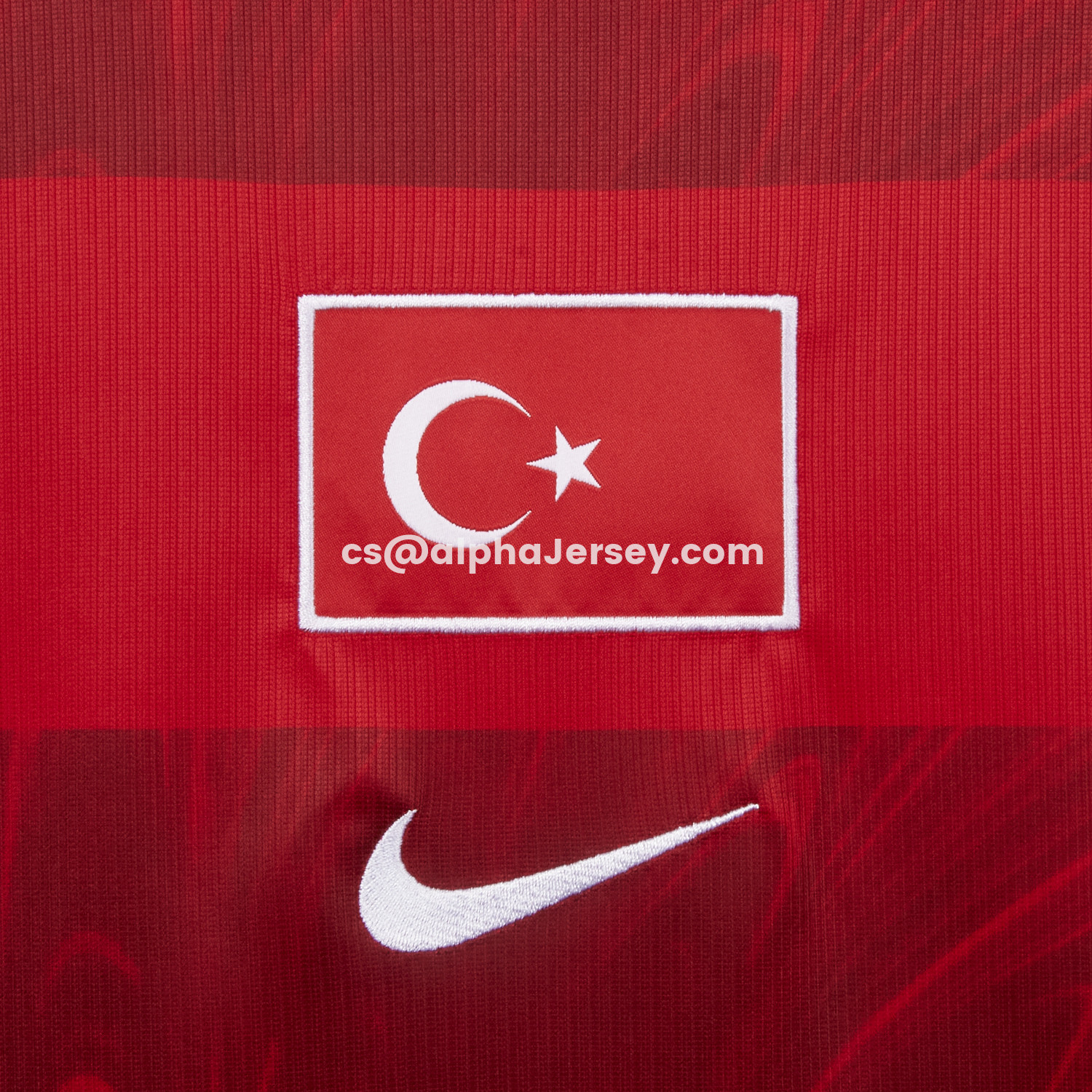 AJ-AlphaJersey-Turkey 2026 Home Red Jersey - Fans Version