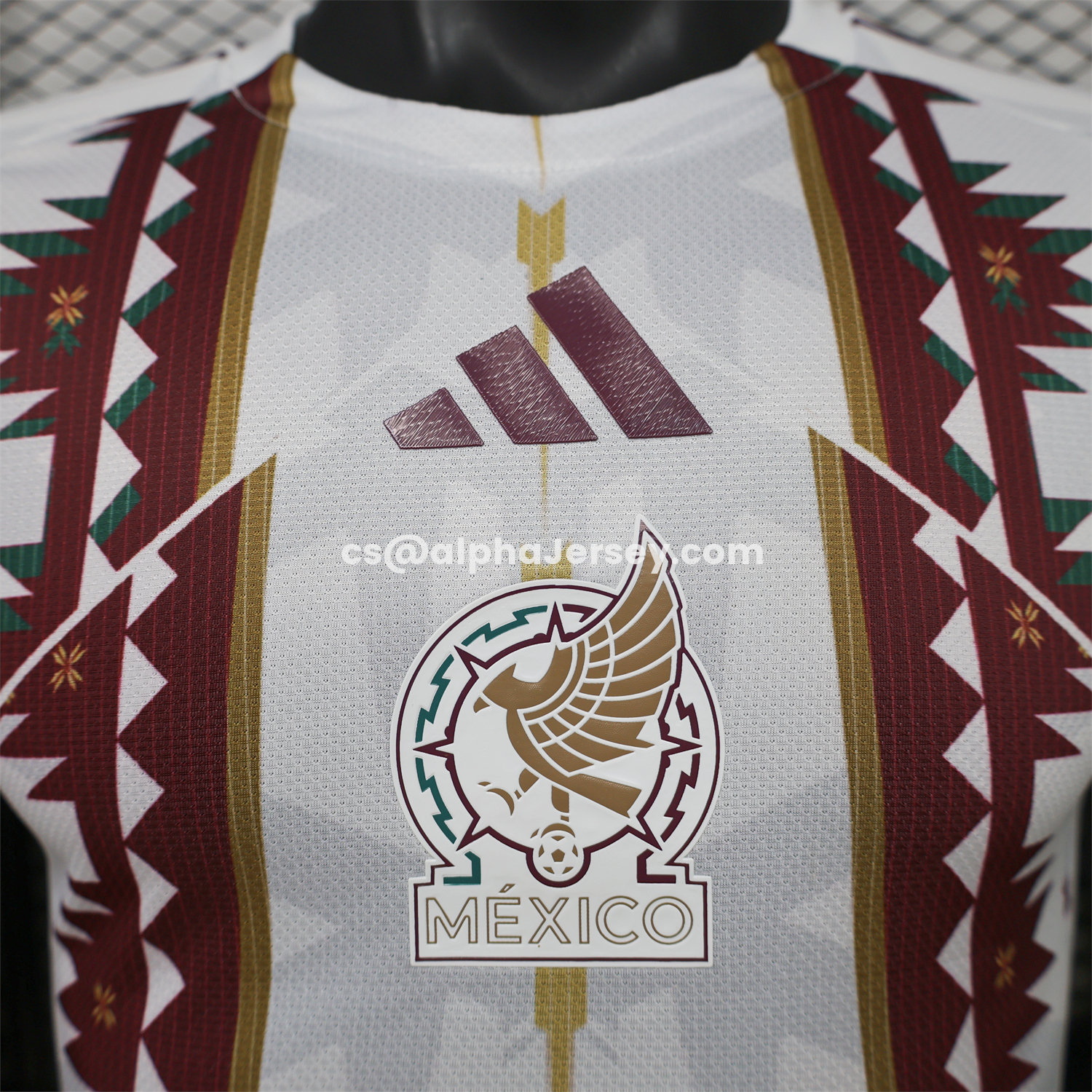 AJ-AlphaJersey-Mexico 2026 Maya Pattern Special Jersey - Player Version