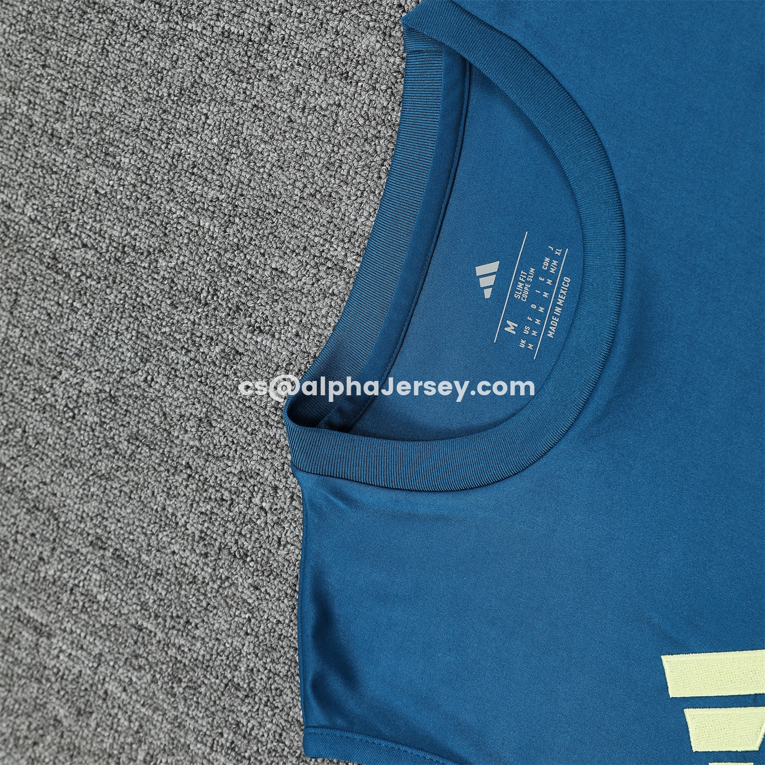 AJ-AlphaJersey-Club América 25-26 Short-Sleeve Training Set - Royal Blue With Light Blue Accents Top & Pants
