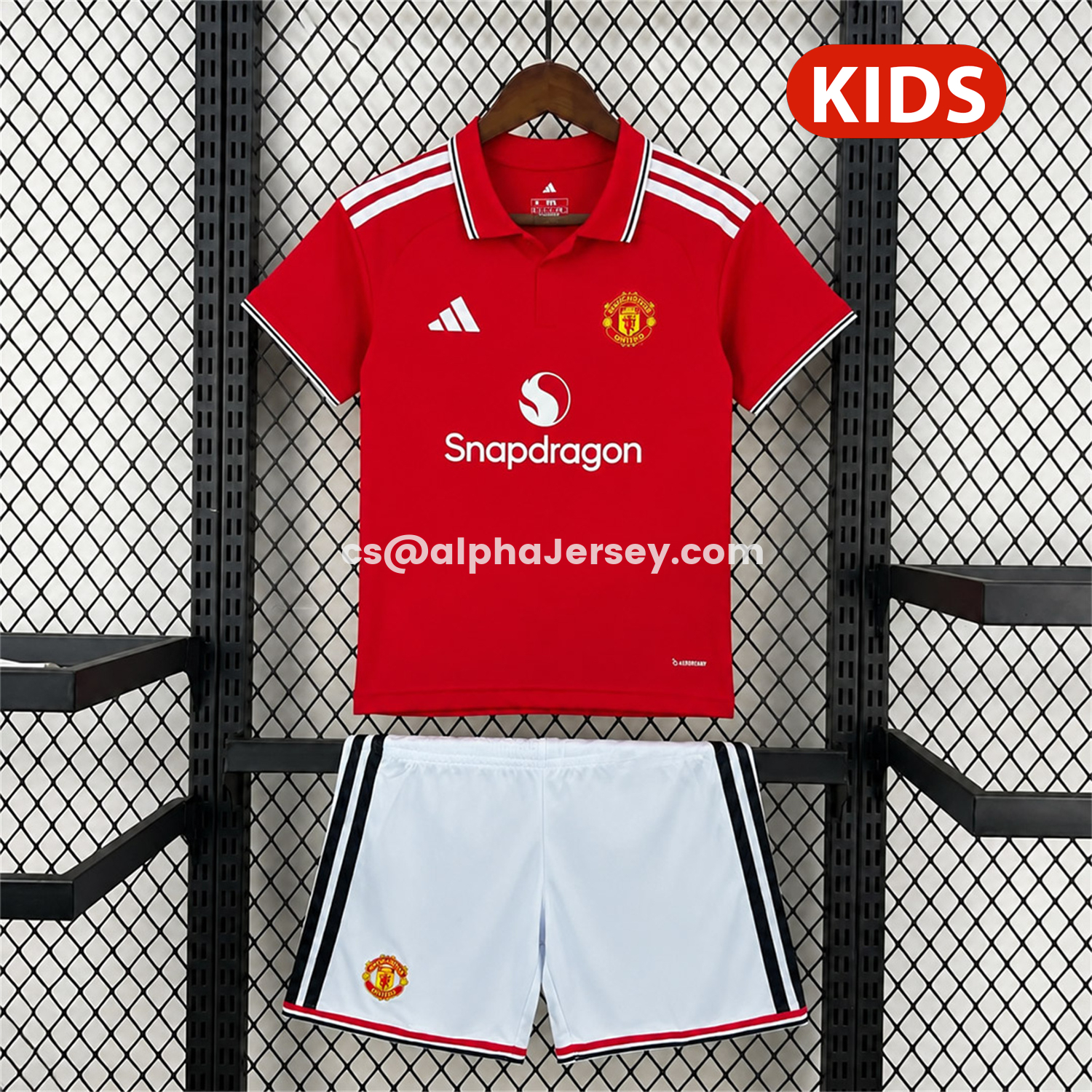 AJ-AlphaJersey-Manchester United 26-27 Home Kids Kit