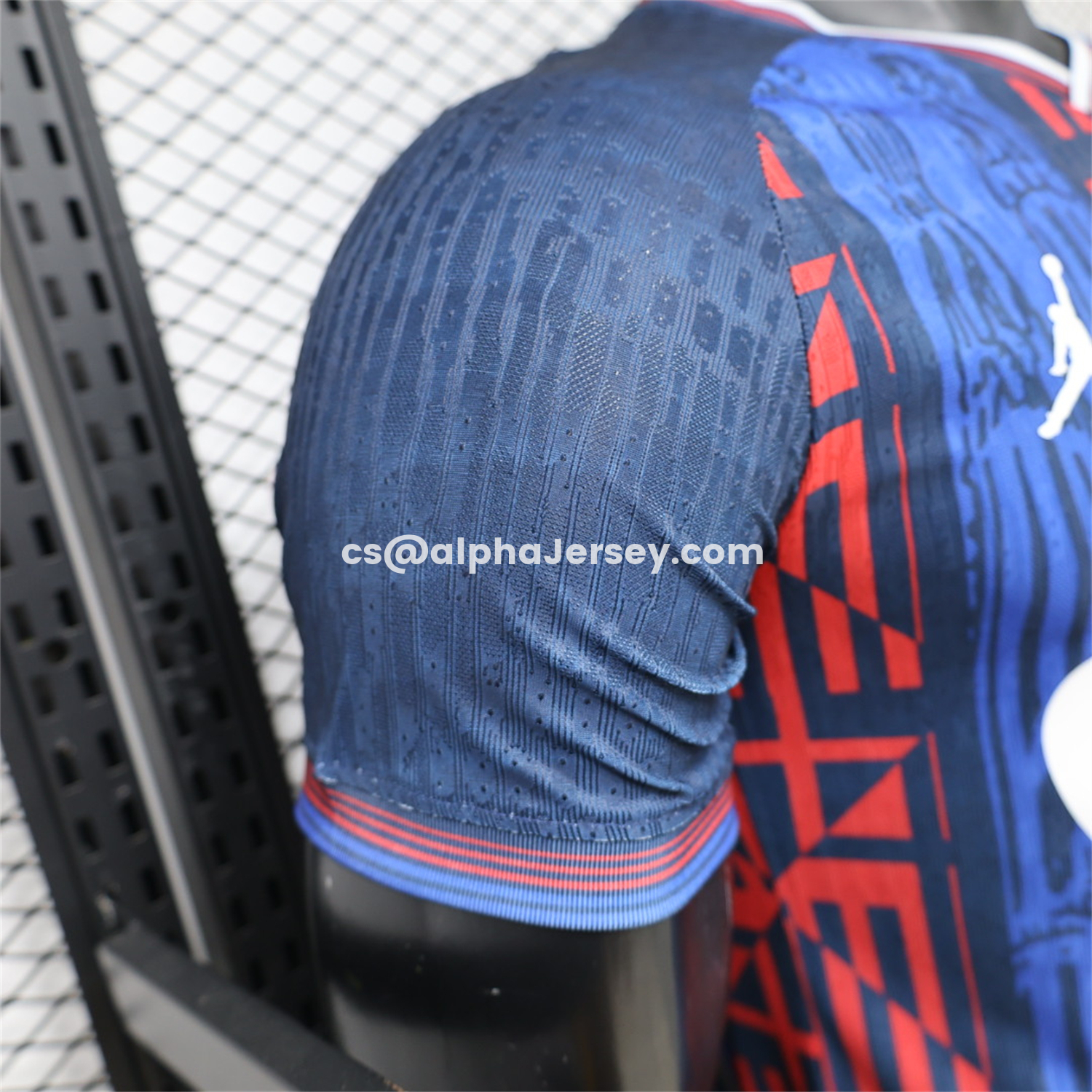 AJ-AlphaJersey-Barcelona 26-27 Red Blue Mosaic Stripes Special Jersey - Player Version