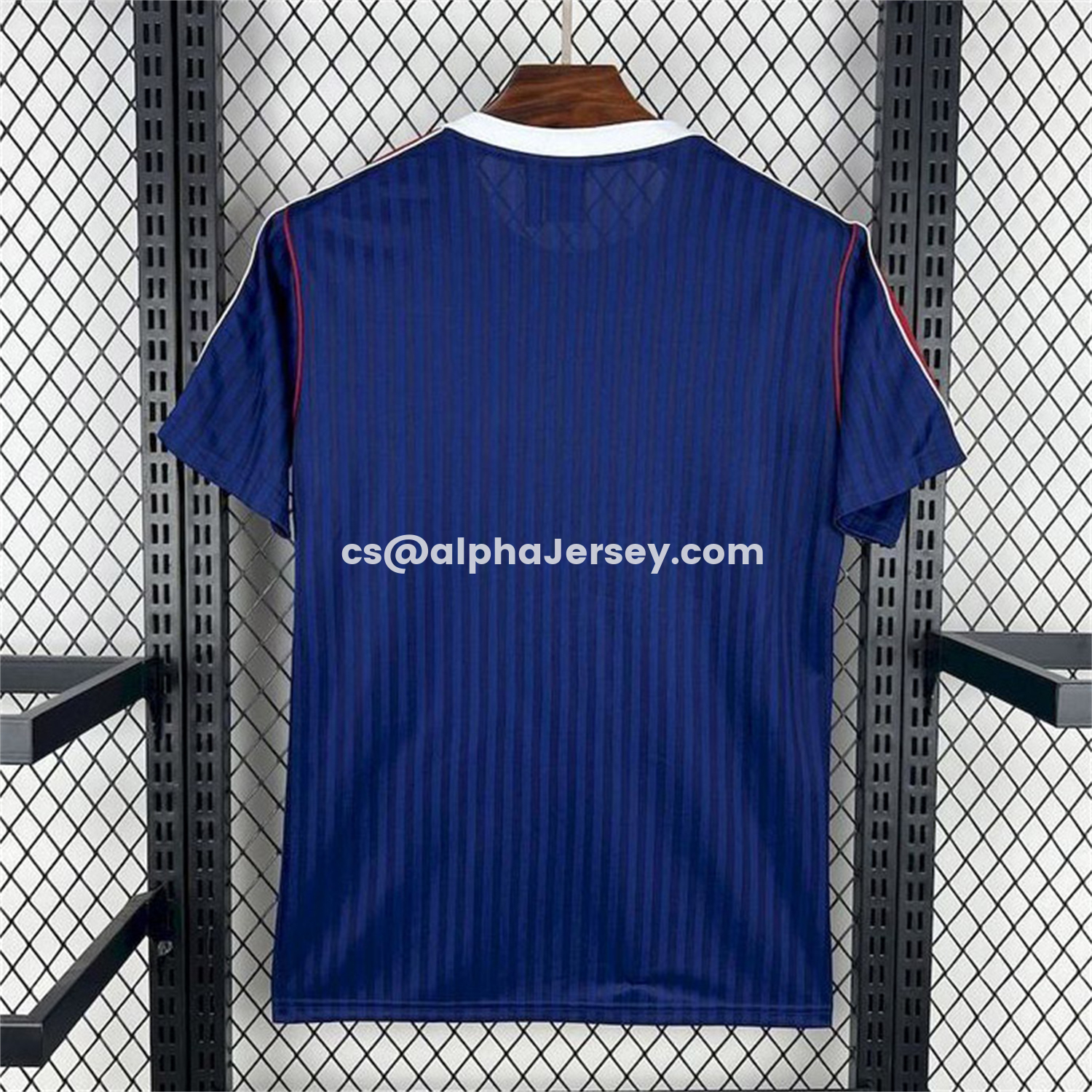 AJ-AlphaJersey-Arsenal 25-26 Blue With Red Stripes Special Jersey - Fans Version