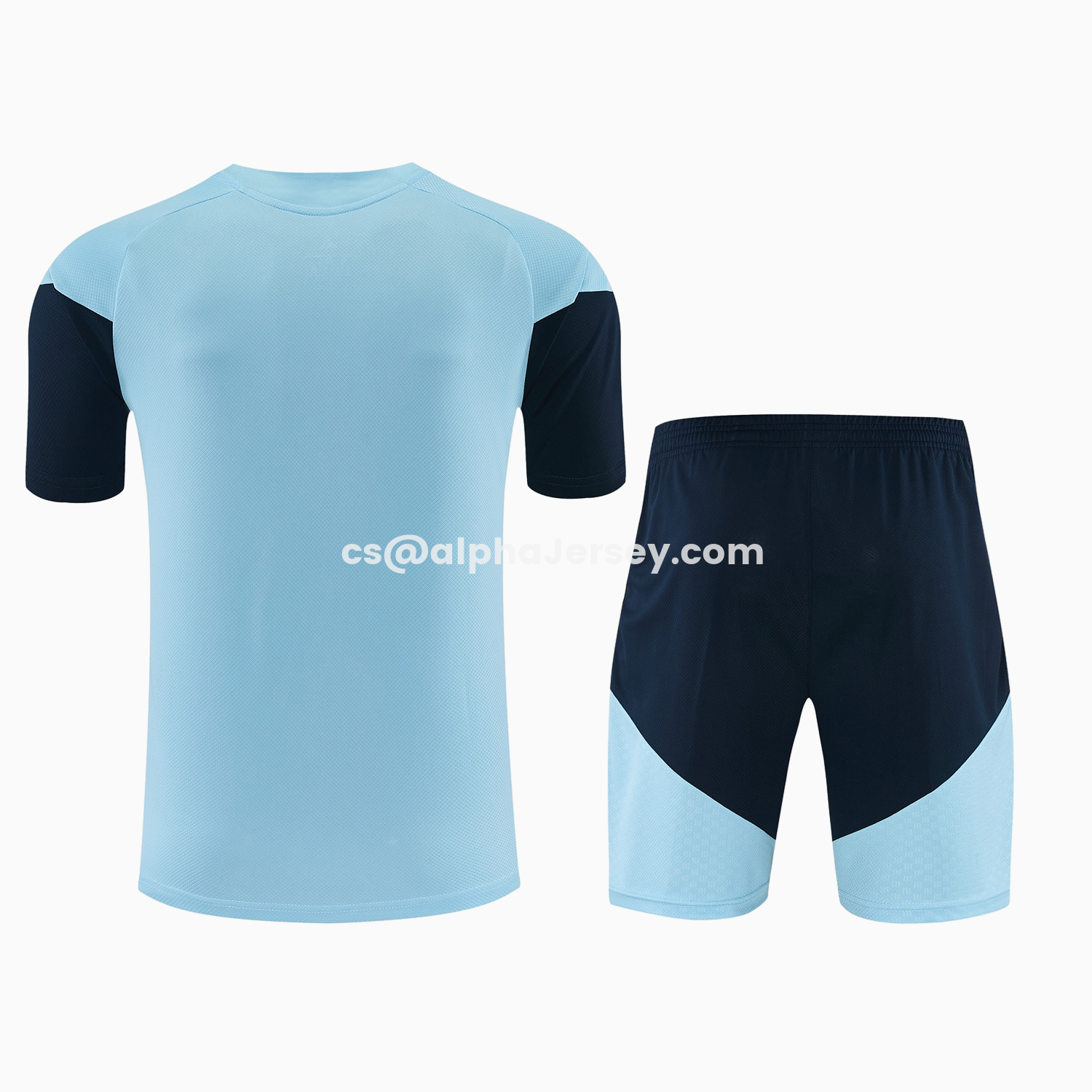 AJ-AlphaJersey-Argentina 2026 Short-Sleeve Training Set - Light Blue Top & Dark Blue Pants