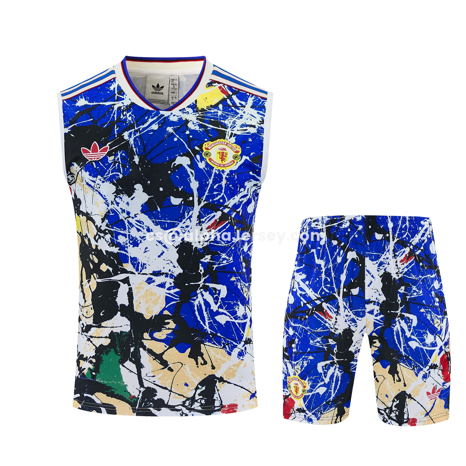 AJ-AlphaJersey-Manchester United 26-27 Retro Style Vest Training Set - Colors Top & Colors Pants