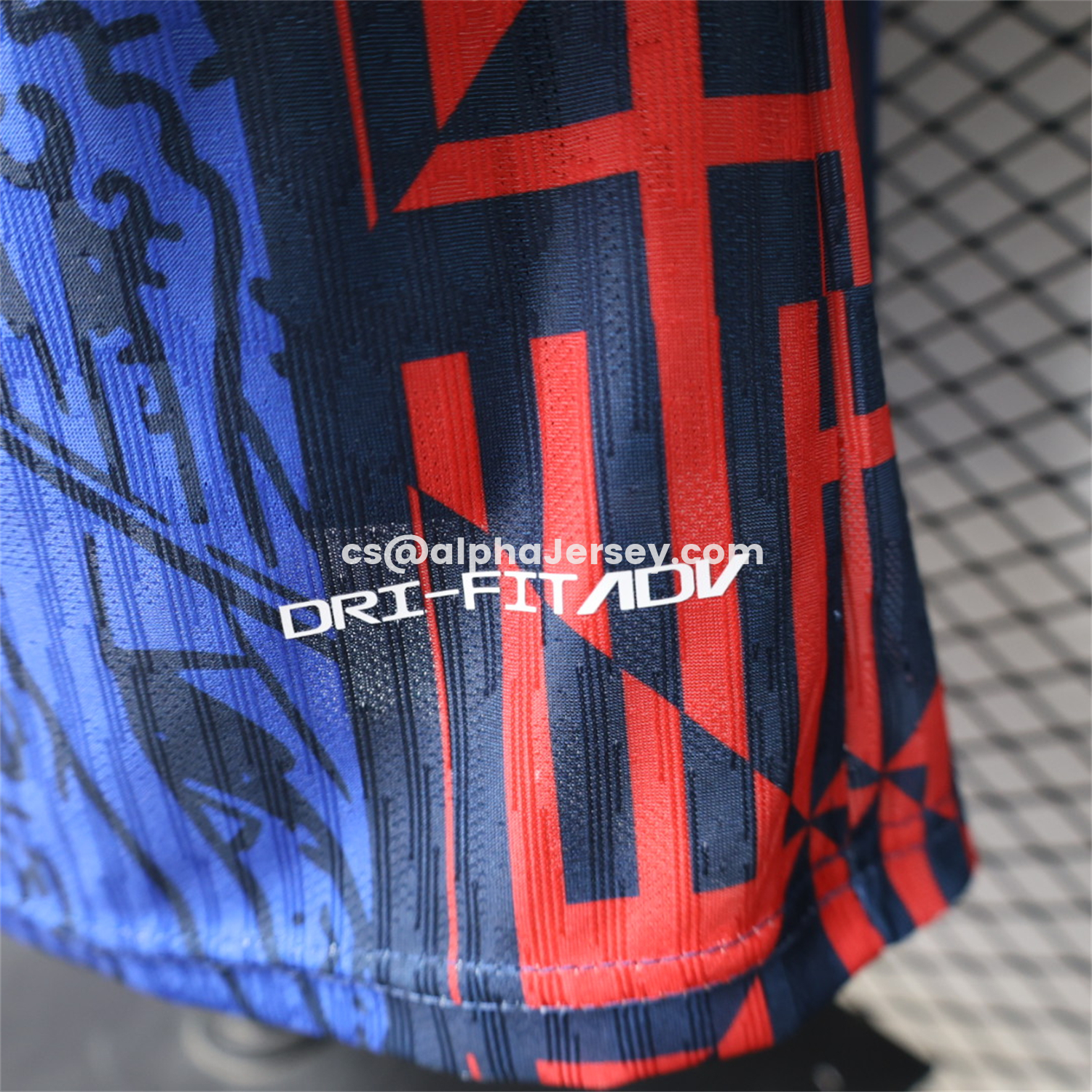 AJ-AlphaJersey-Barcelona 26-27 Red Blue Mosaic Stripes Special Jersey - Player Version